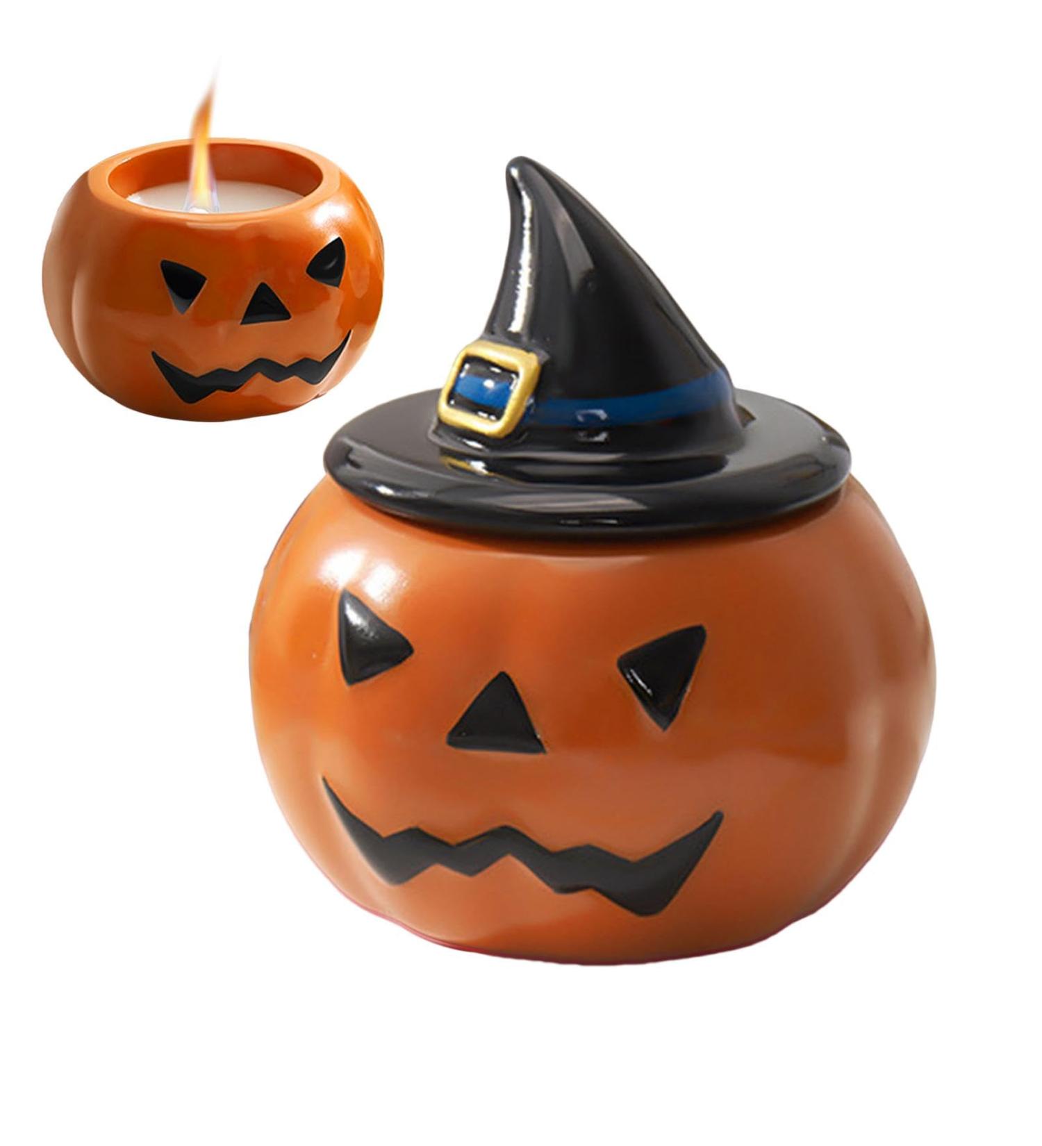 Halloween Pumpkin Scented Candles - Unique Decorative Candles for Spooky Decor | Long-Lasting Aroma | International Shipping Available - Buy Online on GoSupps.com