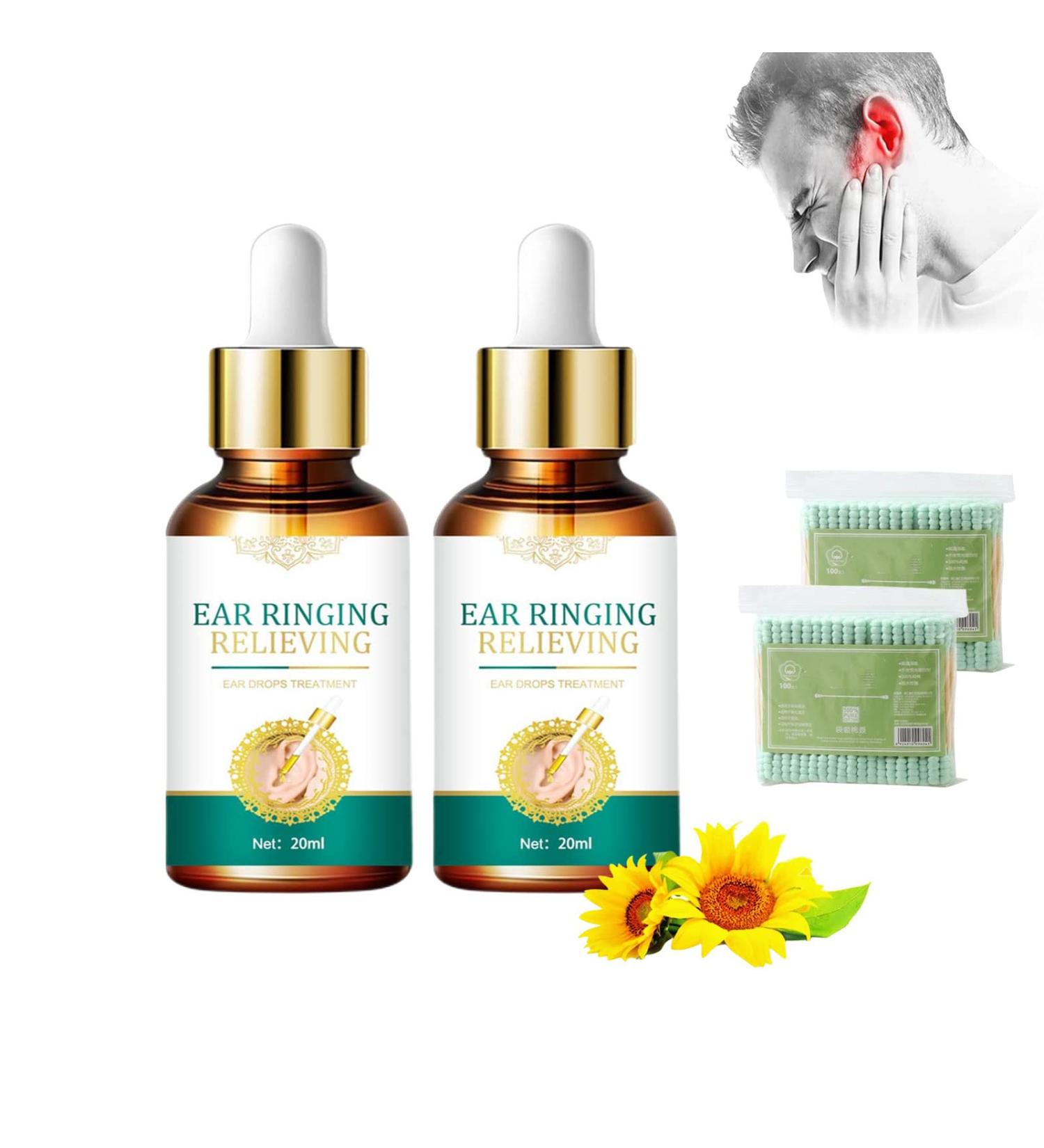 Tinniclear Ear Drops - Natural Organic Tinnitus Relief (2pcs) - Buy Online on GoSupps.com