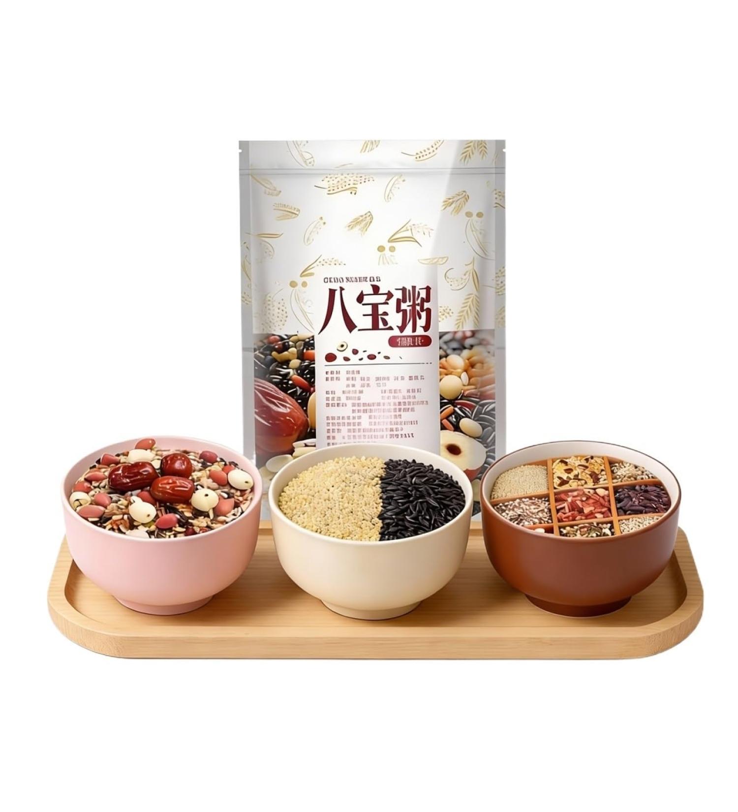 Paquet De 3 M langes Porridge Aux Huit Tr sors 500 G - Assortiment Grains Entiers Et C r ales For Un Laba Congee Fait Maison Facile Petit-d jeuner Sain En Quelques Minutes - Buy Online on GoSupps.com