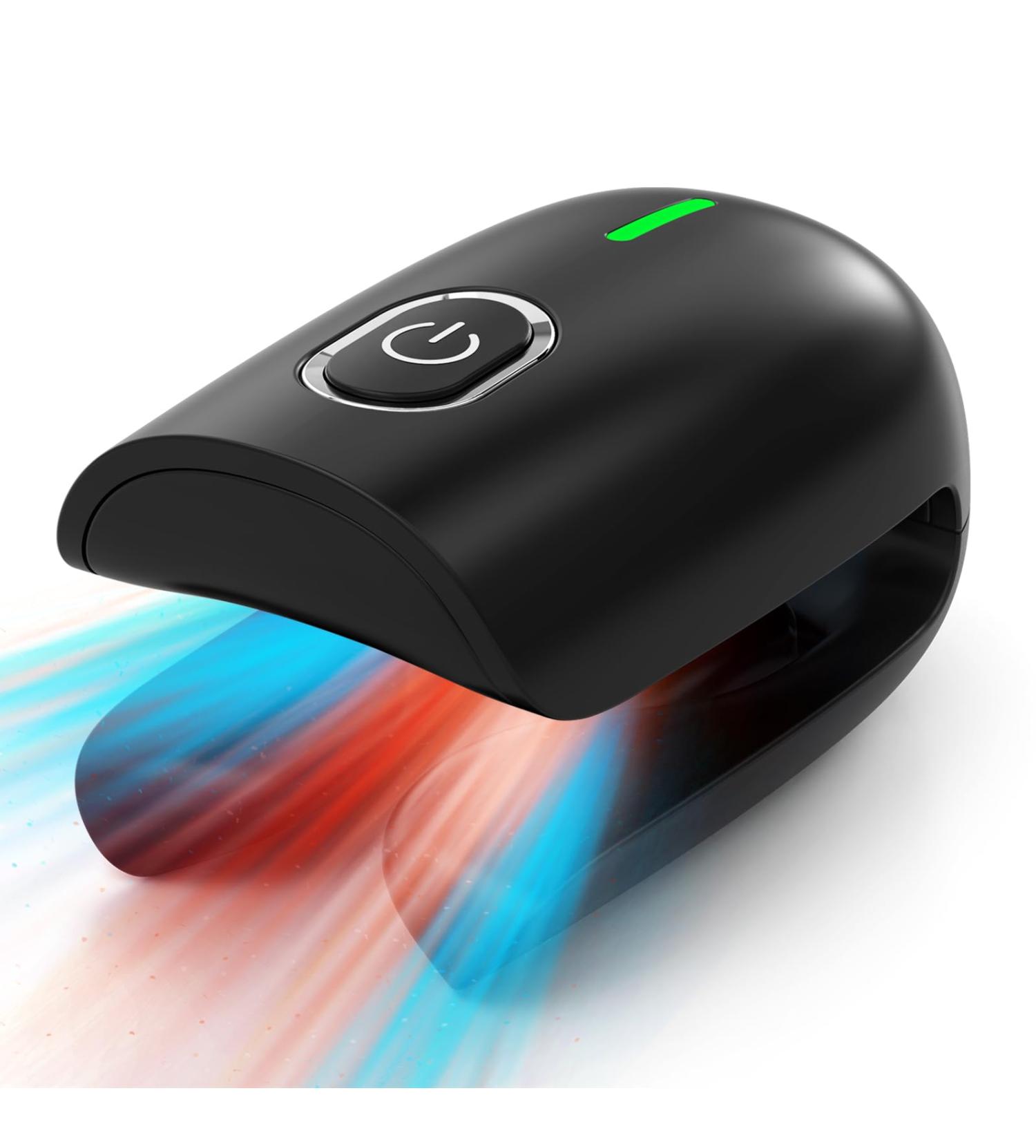 KTS Rechargeable Nail Fungus Treatment Device - New Model with Red Blue Light & Cold Laser Therapy - Fast & Reliable Onychomycosis Solution for Fingernail & Toenail - Buy Online on GoSupps.com