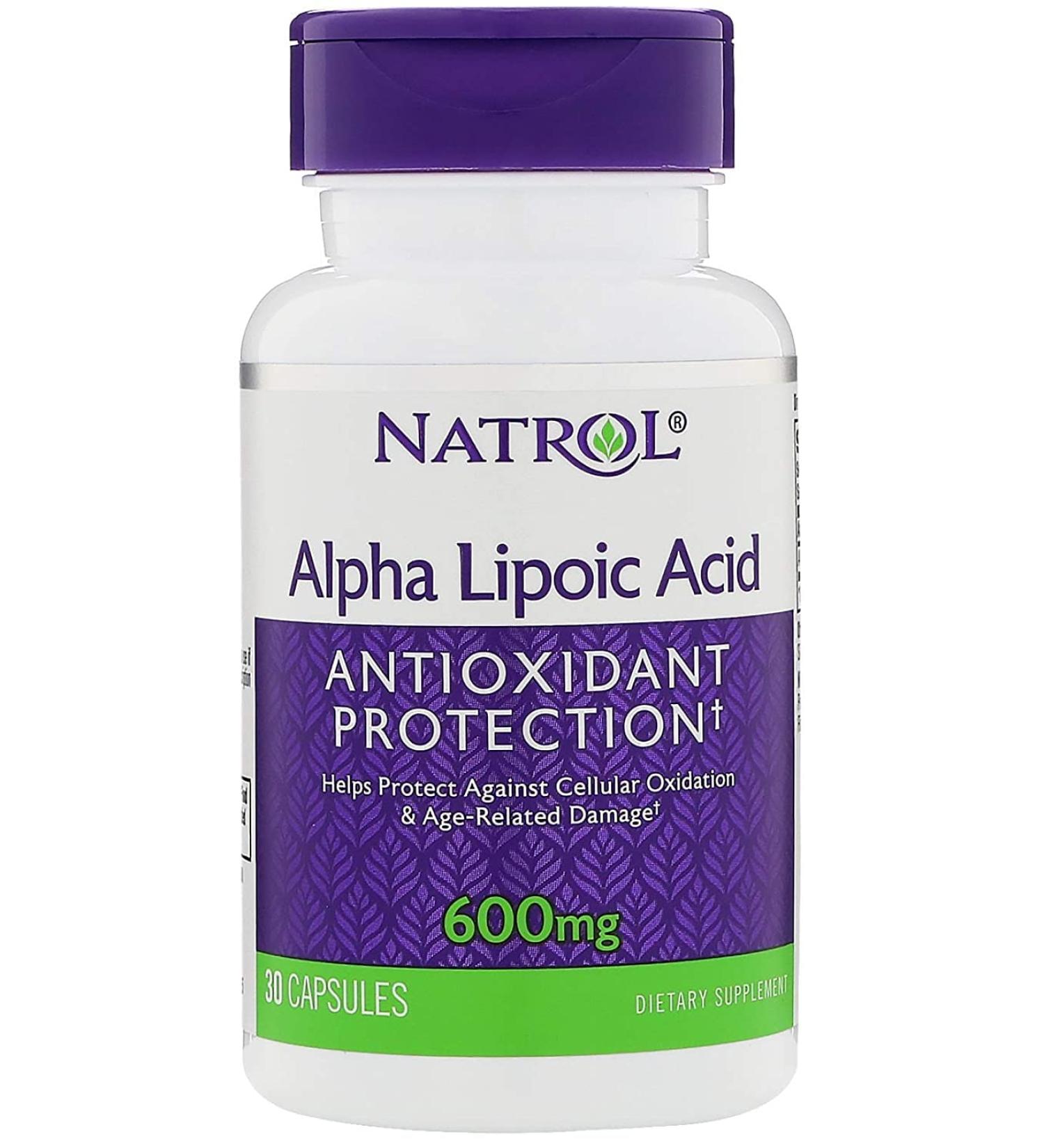 Natrol Alpha Lipoic Acid 600 Mg - 30 Count | Buy Online for Fast International Shipping - Buy Online on GoSupps.com