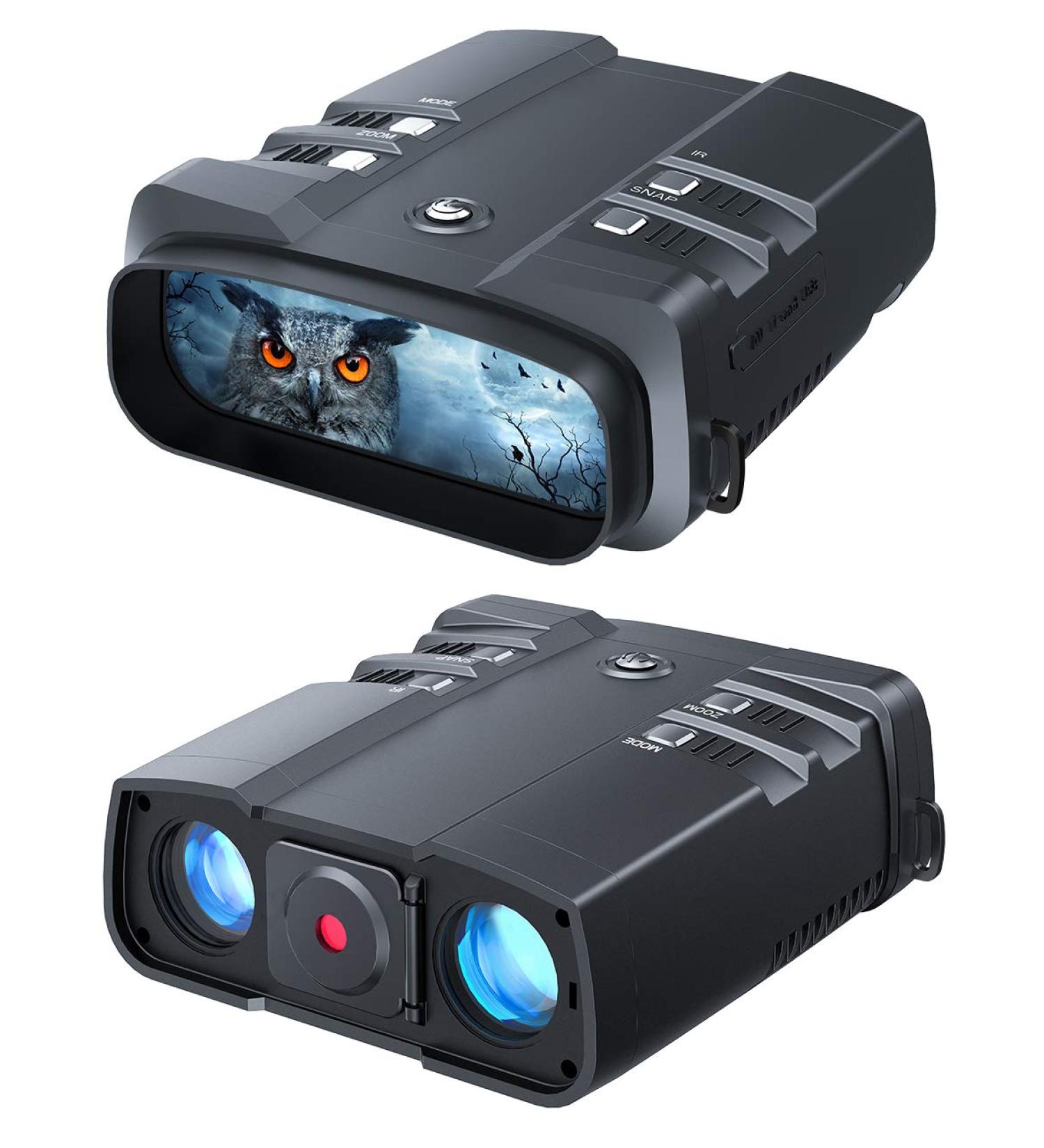 VABSCE Digital Night Vision Binoculars  1080p FHD  1640ft Viewing Range  Superior 5W Infrared  High Sensitivity COMS Sensor Night Goggles for Hunting  Camping and Surveillance with 64GB Micro SD Card - Buy Online on GoSupps.com