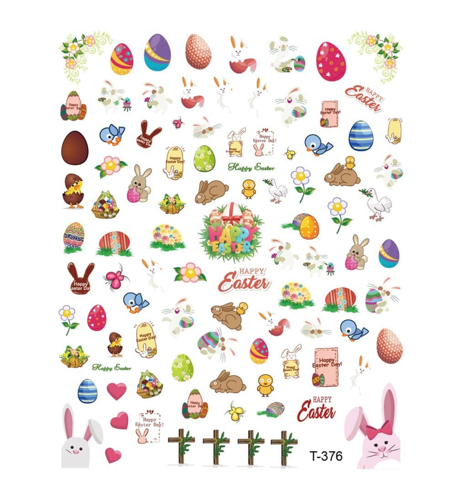 Adhesive DIY Manicure Chick Egg Nail Slider Nail Art Sticker Shining Decals Easter Nail Sticker Nails Decal(6) Style6 - Buy Online on GoSupps.com