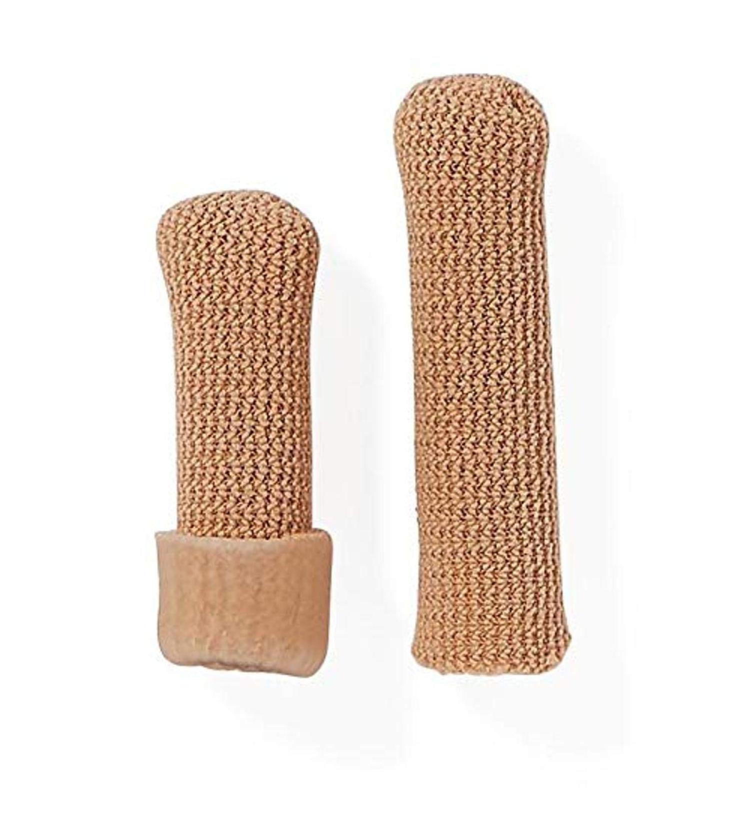 Medline Gel Knit Mesh Digital Toe Cap Breathable Stretchable Coated with Gel Relieves Ingrown Toenails Corns and Hammertoes Washable Reusable Pack of 6