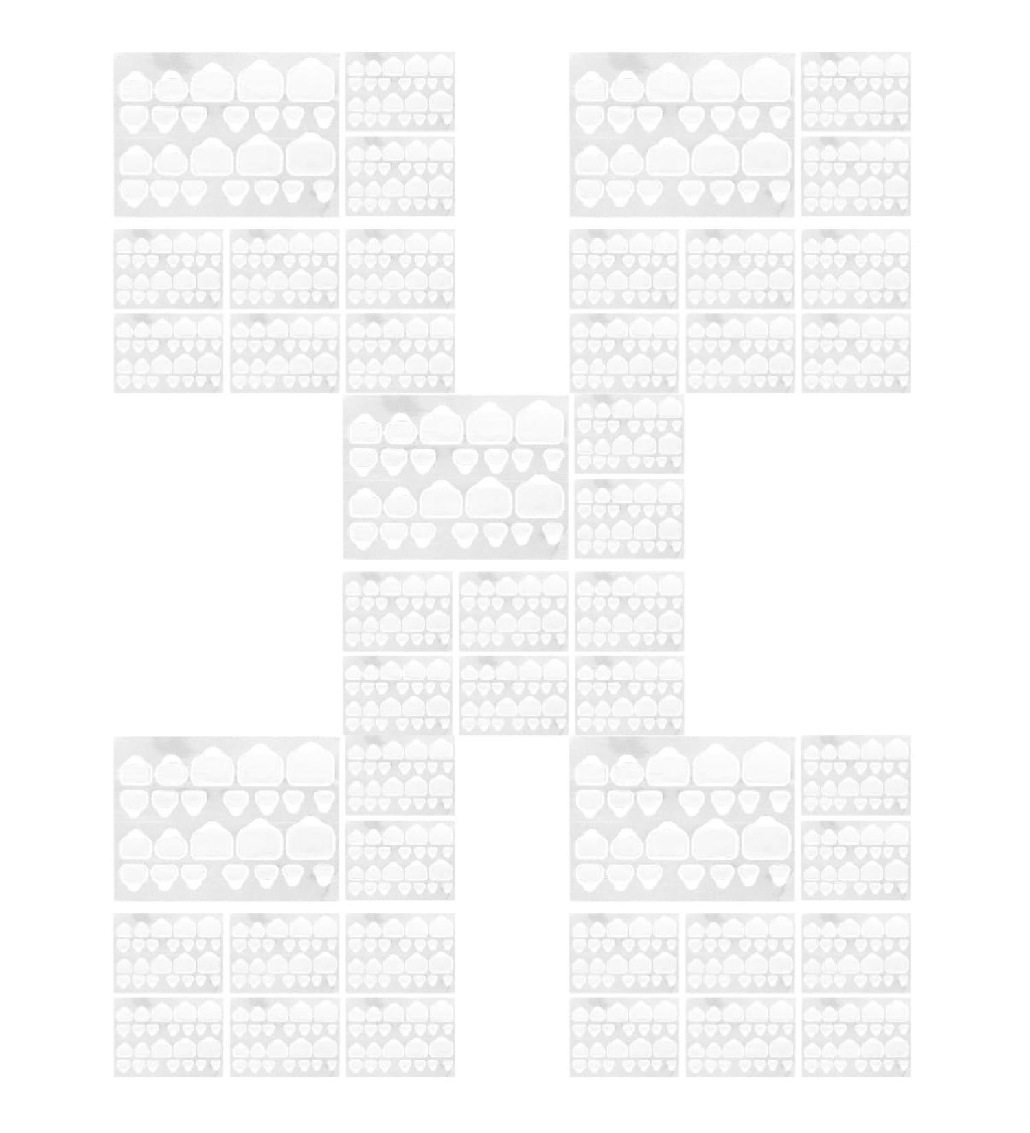 100 Sheets Nail Glue Stickers for Press on Nails Fake Nails Tab Nail Sticker Nail Decal Glue Sticker Label Organic Nails Stick on Nails Invisible Gummed Paper Adhesive - Buy Online on GoSupps.com