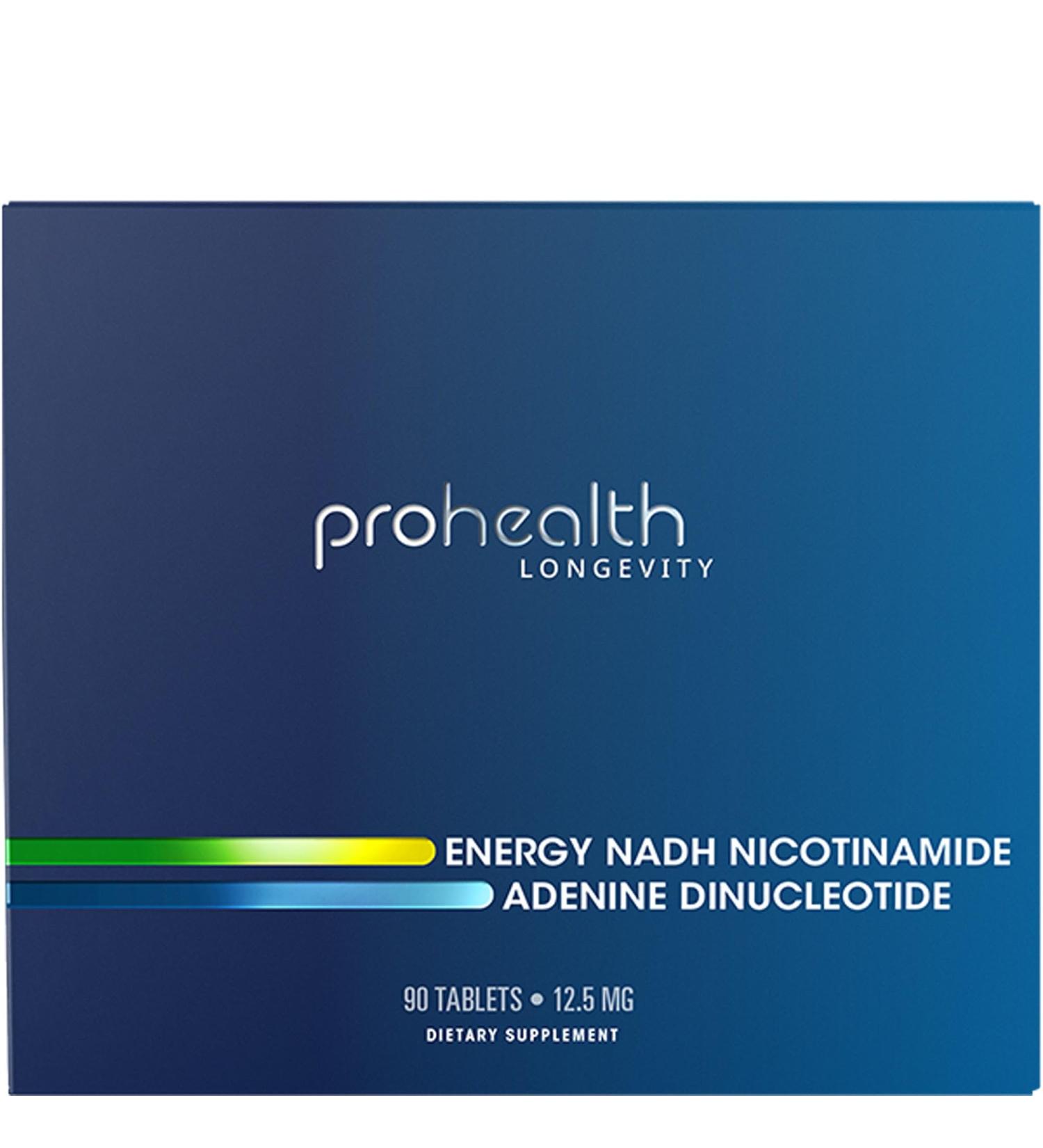 Energy NADH - NAD Booster (12.5 mg 90 Tablets) for Enhanced Energy Mental Clarity & Alertness | Gluten & Dairy Free Vegetarian Unique Absorption Matrix - Buy Online on GoSupps.com