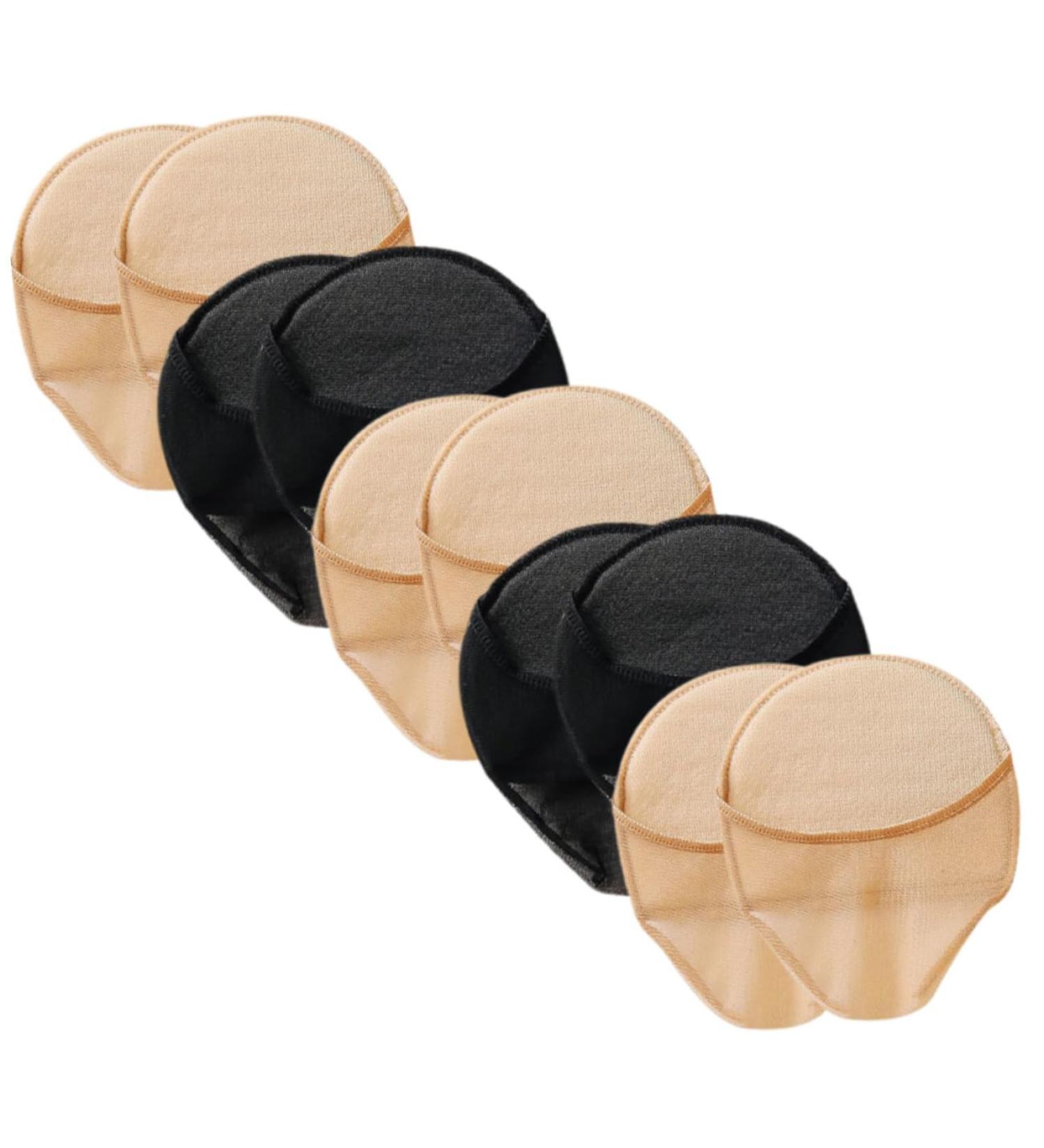 Buy 5 Pairs Invisible Half Socks for Women - Non-Slip Toe Topper & Liner Socks for High Heels & Slippers - Buy Online on GoSupps.com