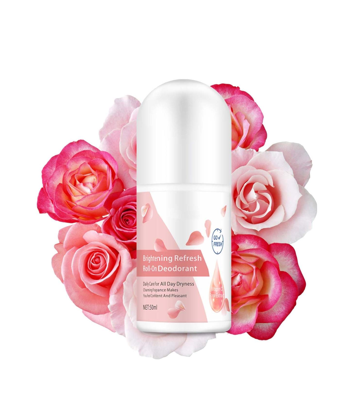 Natural Deodorant Roll On Rose & Vitamin C Ladies Deodorant Roll-On Effective Protection Soothing Refreshing Skin Barrier Repair Antiperspirant Women Anti Sweating Dew Deodorant Suitable For Women - Buy Online on GoSupps.com
