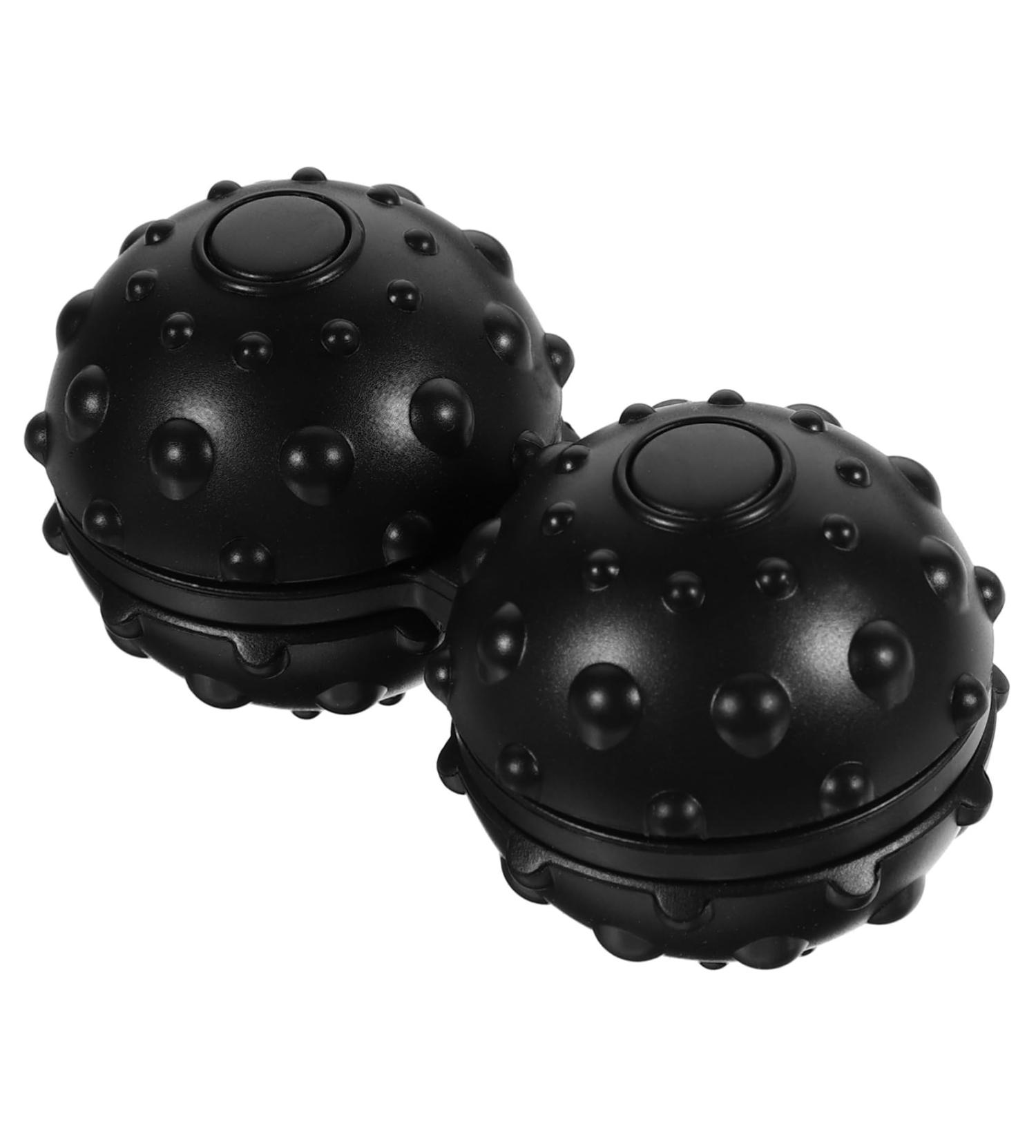 Beavorty Massage Roller & Yoga Balls - Double Lacrosse Balls for Body Massage - Black Rattan Holder - Buy Online on GoSupps.com