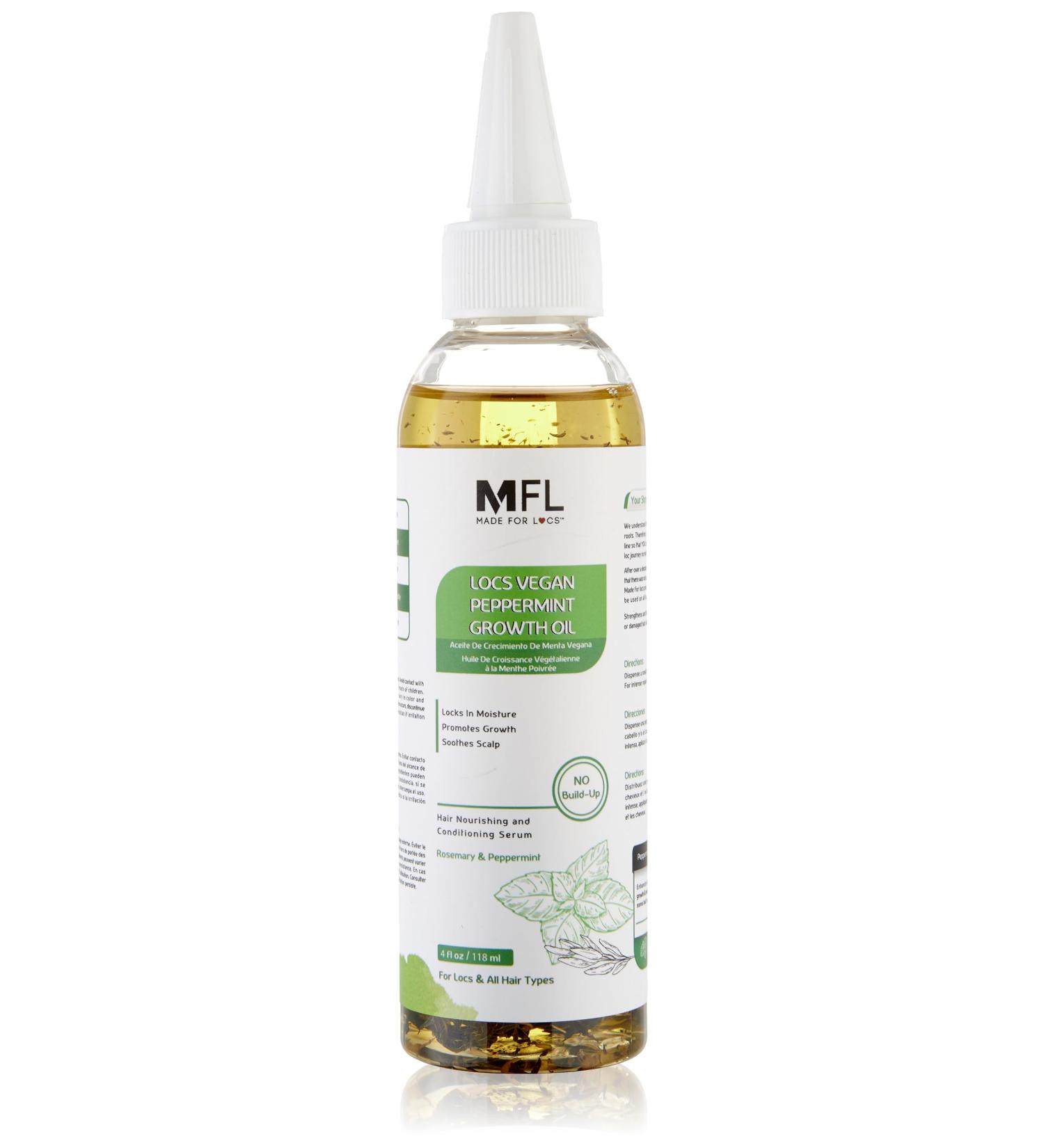 Shop Locs Vegan Growth Serum | Nourishing Hair Oil with Pineapple Blueberry & Peppermint | 4 oz - Perfect for Healthy Locs - Buy Online on GoSupps.com