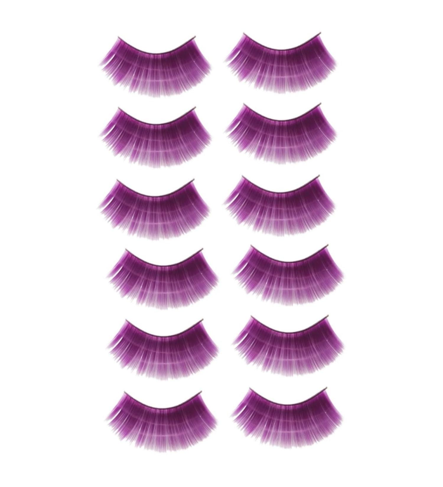 Beavorty 6 Pairs Black Lash Lengthening Mascara Black Curling Mascara Growth Serum 3d Layered Effect Eyelashes Black Costume Purple Clothing Fake Eyelashes Cosplay Accessories - Buy Online on GoSupps.com