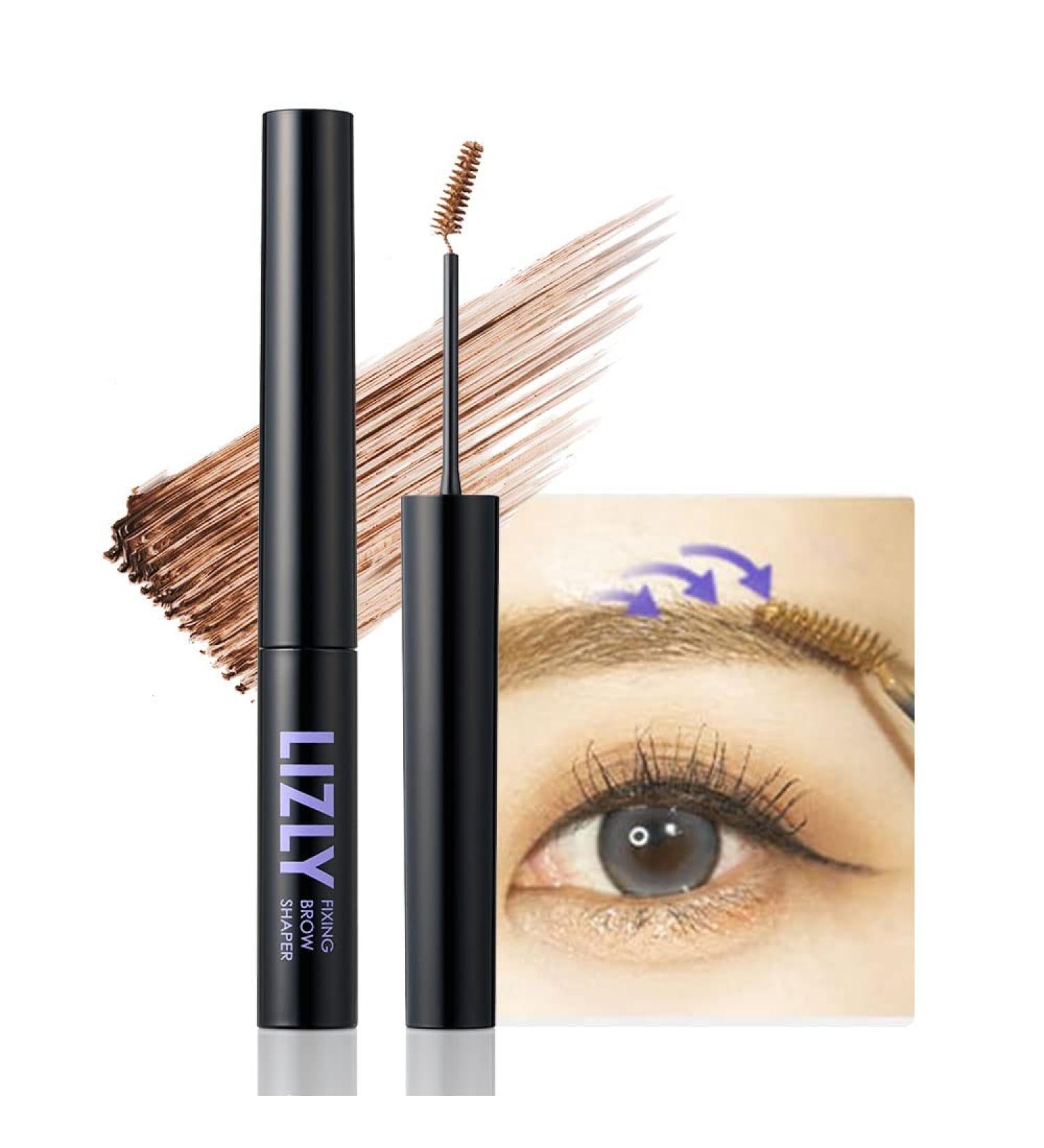 Brow Fixing Gel Shaper & Volumizing Mascara - Long Lasting Korean Eye Makeup (02 Ash Brown) | Shop Now - Buy Online on GoSupps.com