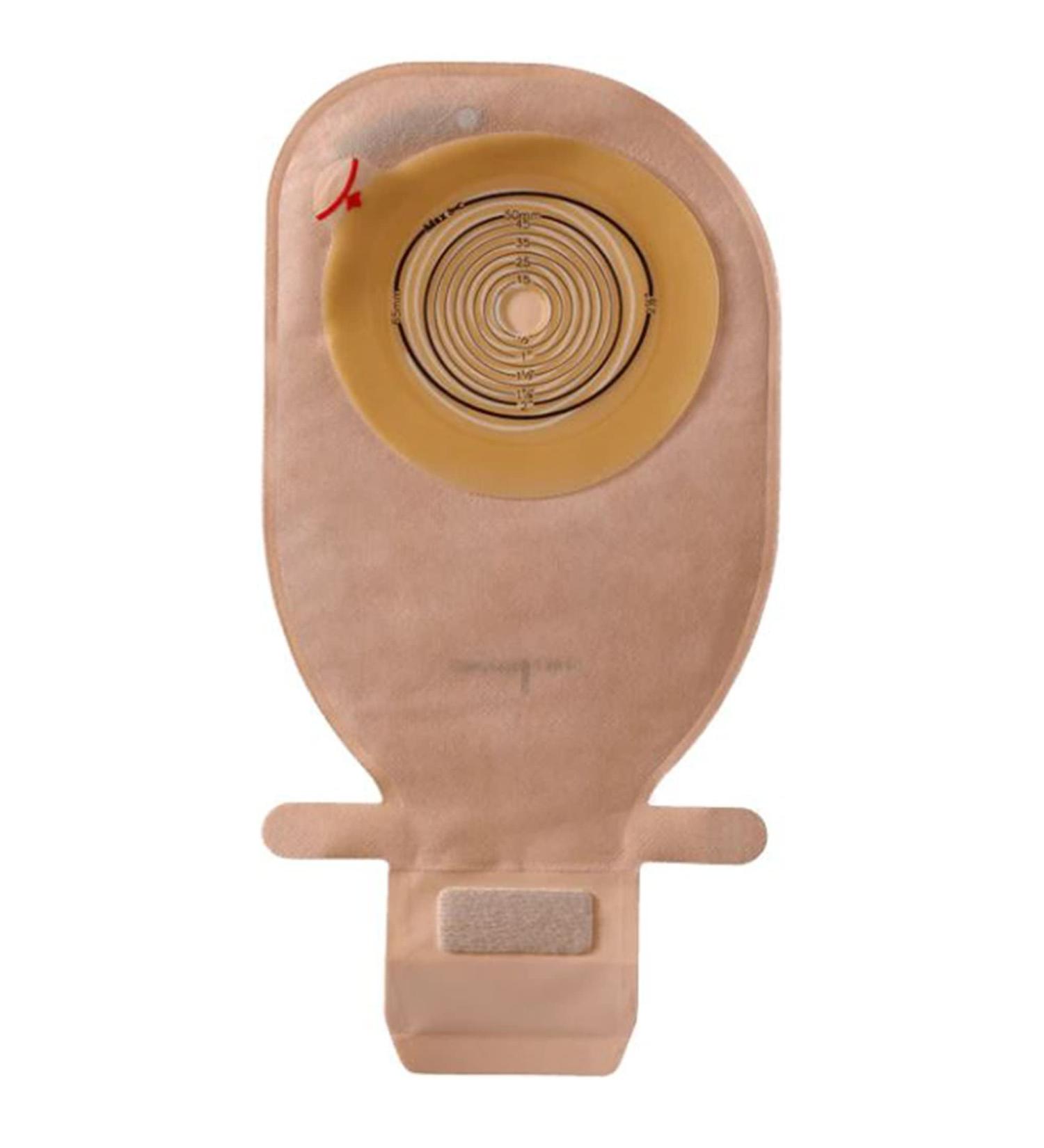 Assura Colostomy Pouch Drainable 3/8 to 2-3/4 Inch Stoma 11.5"L 1pc System Opaque 15870 10 Ct