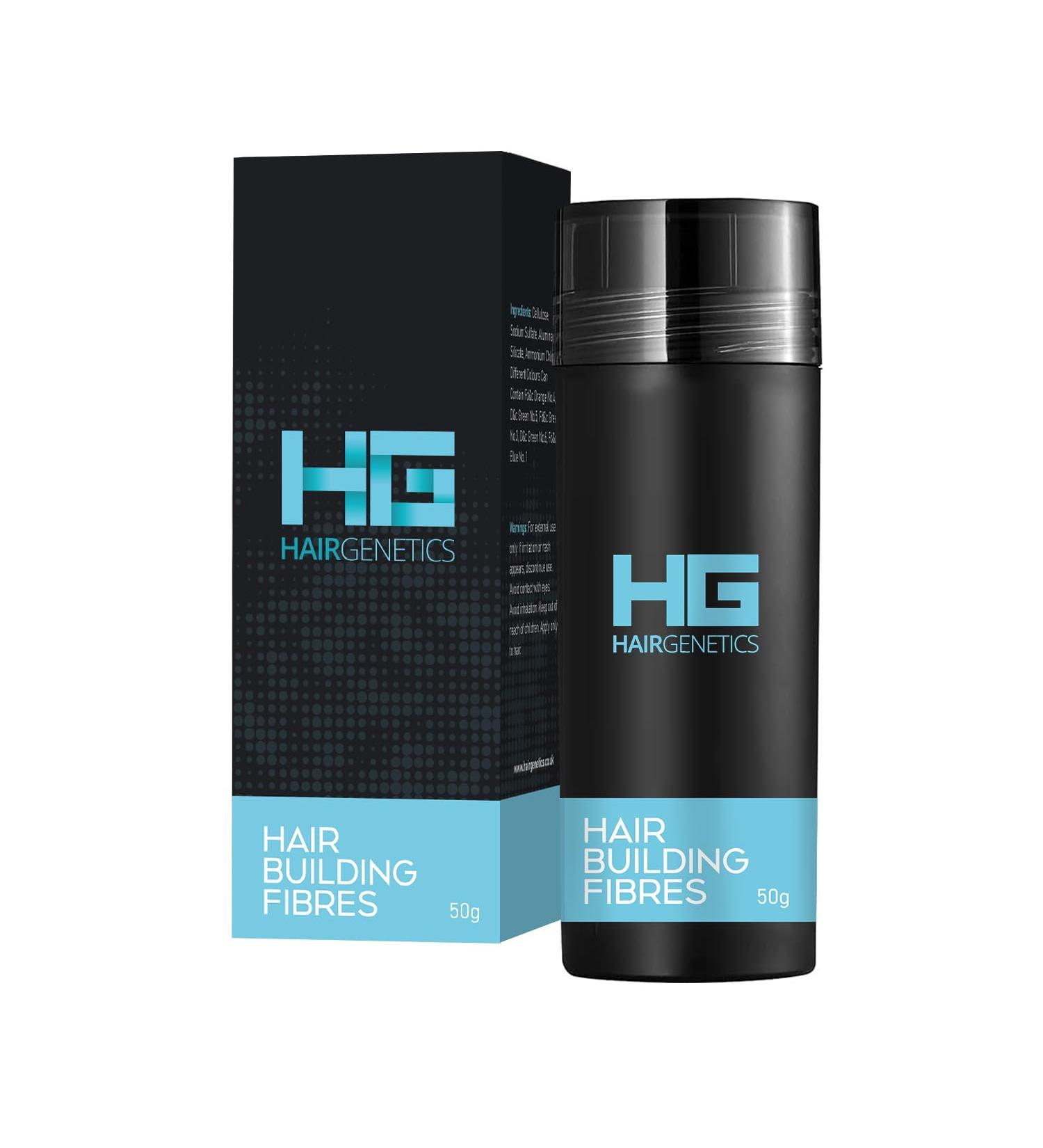 Dark Brown Hair Genetics Hair Fibres - 50g Hair Loss Treatment with Hair Fibers - Buy Online on GoSupps.com
