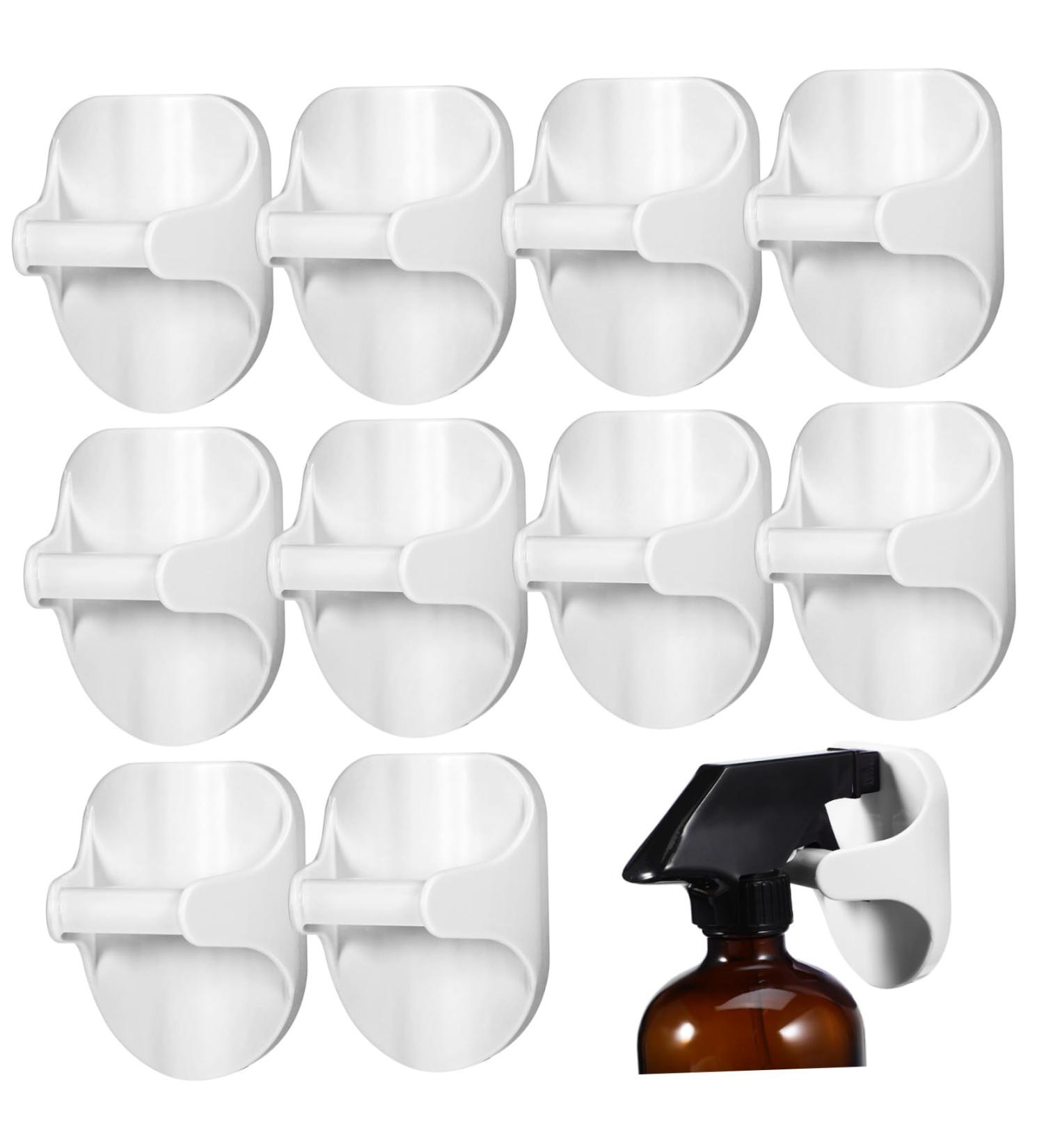 10-Piece Ceramic Bottle Holder Set - Kitchen Spray Bottle Hangers for Cabinets | Clean & Organized Storage Solution - Buy Online on GoSupps.com
