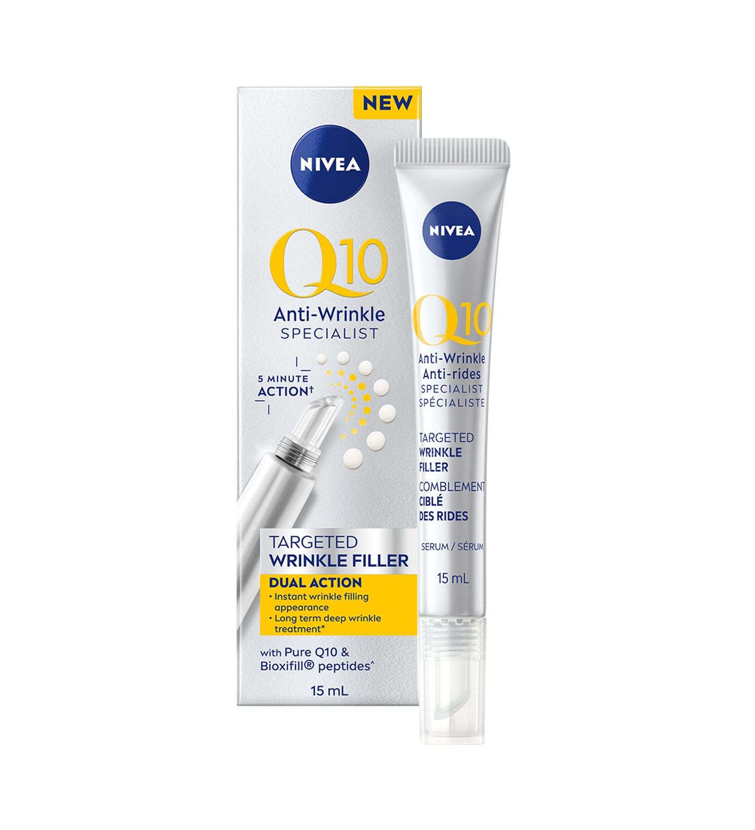 NIVEA Q10 Anti-Wrinkle Specialist Targeted Wrinkle Filler 15mL | Anti aging wrinkle filler for all skin types - Buy Online on GoSupps.com