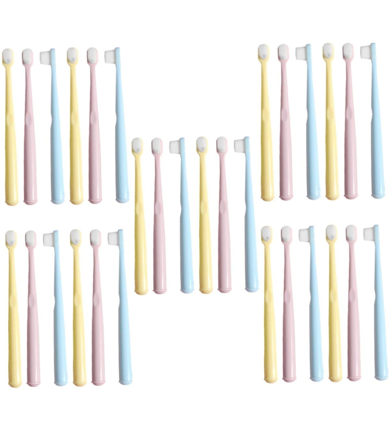 FRCOLOR 30 STK Children's Toothbrush Set - Portable Manual Toothbrushes for Kids & Adults Compact Design Safe & Colorful - Be My Safe Toddler Toothbrushes - Buy Online on GoSupps.com