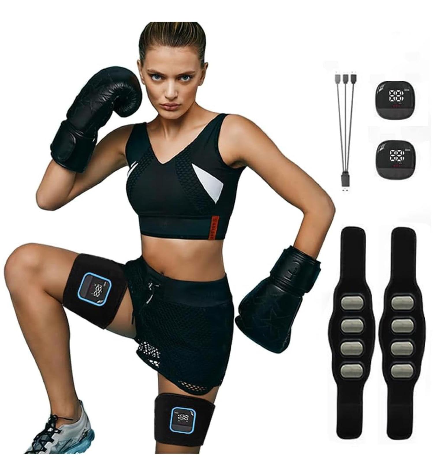 Abdominal Muscle Trainer EMS Device for Effective Full Body Workout | Safe Calorie Burning Muscle Stimulator for Men & Women - Buy Online on GoSupps.com