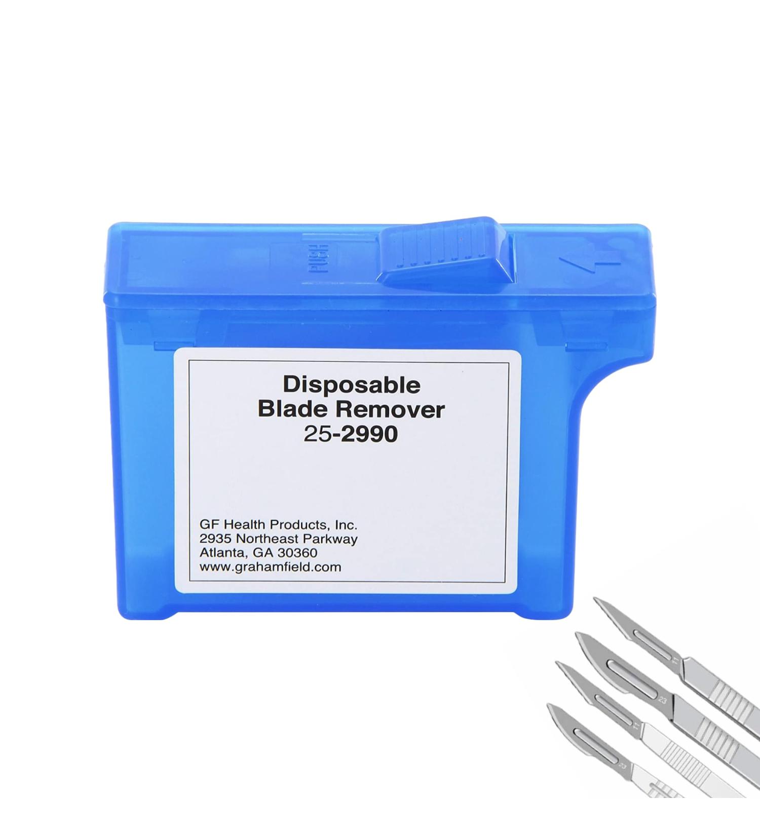 Feather Scalpel Blade Remover - Handheld Disposable Sharps Container - Buy Online on GoSupps.com