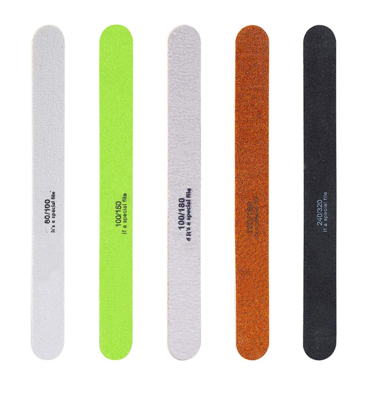 5Pcs Thick Nail Files Artificial Nail Tips File 240/240 Disposable Cuticle Remover Nail Art Styling Tool Beauty Ultrathin Double-sided Nail Art Pedicure Tools - Buy Online on GoSupps.com
