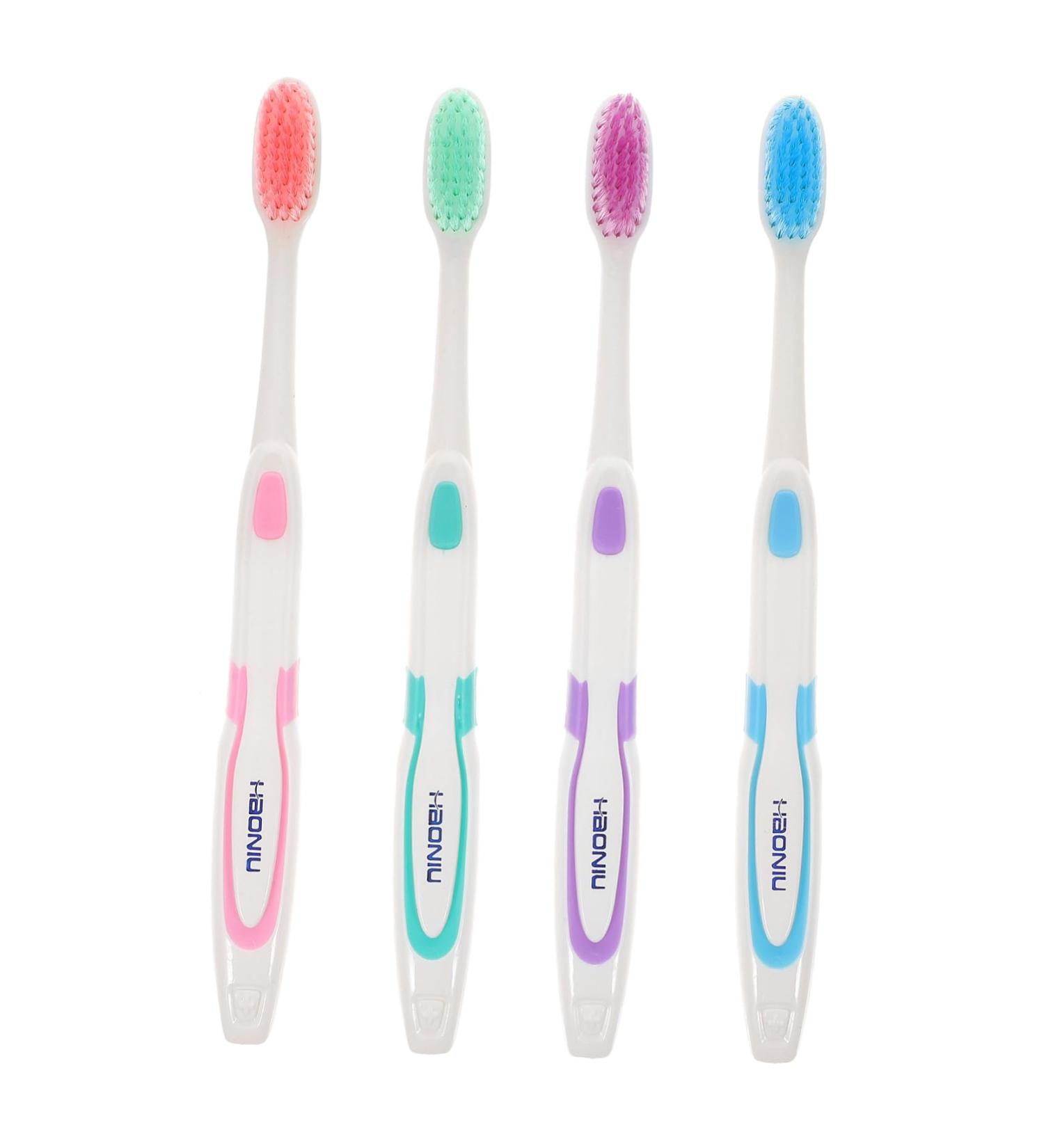 Buy Healvian Nano Toothbrush Set - 4 Ergonomic Micro Fine Soft Toothbrushes for Adults | Clean & Travel-Friendly - Buy Online on GoSupps.com