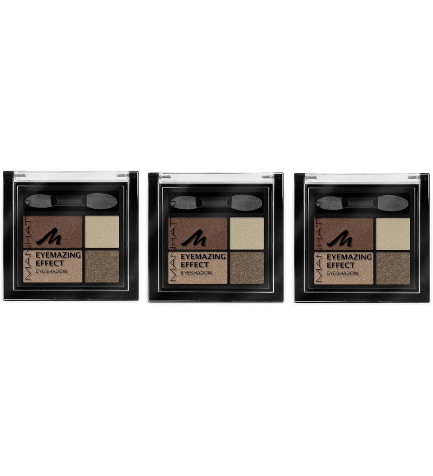 Buy Manhattan Eyemazing Effect Eyeshadow Palette - 4 Shimmering Shades for Smokey Eyes - Brownie Break 95R (3 x 5g) - International Shipping Available - Buy Online on GoSupps.com