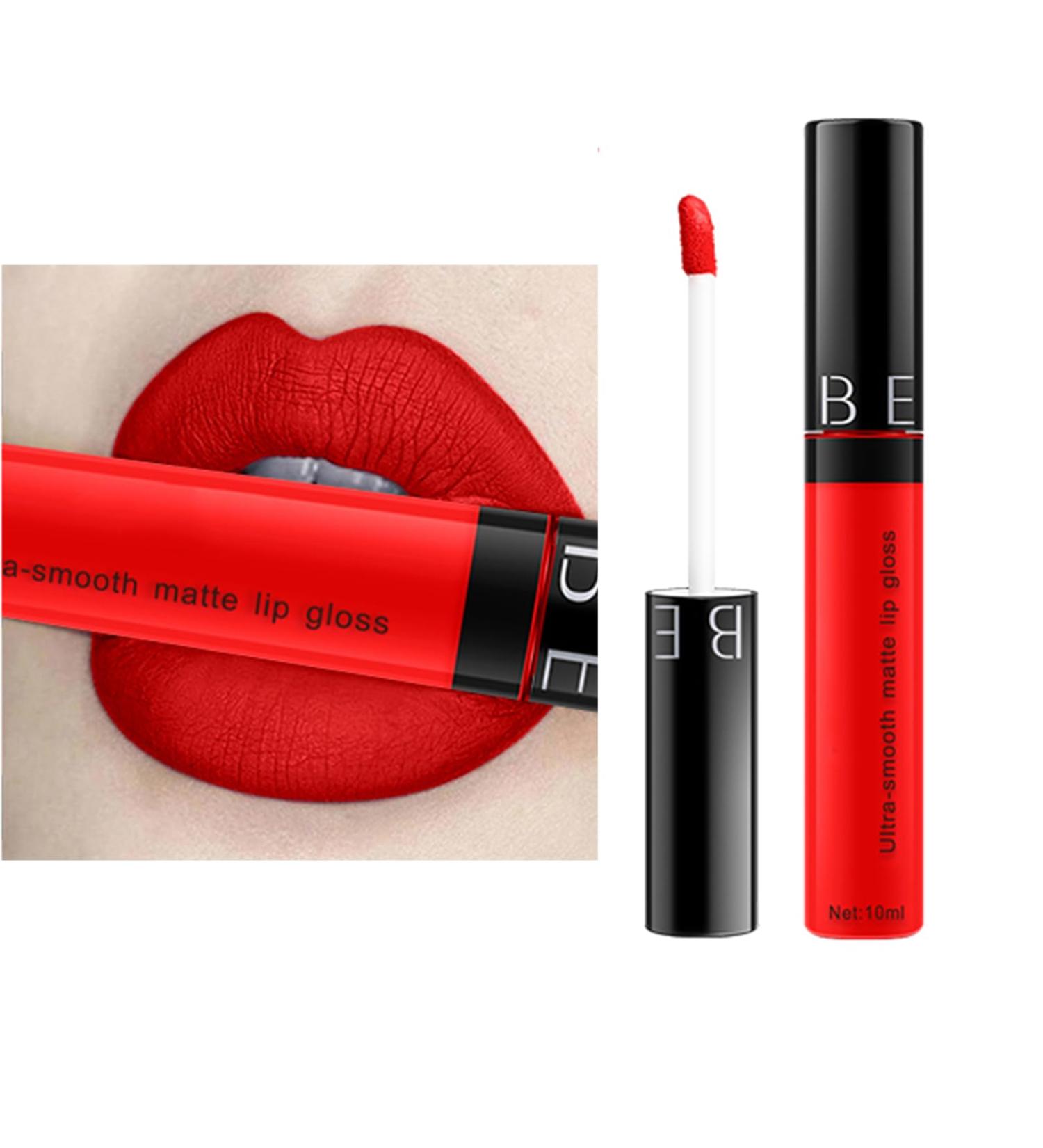 10-Color Matte Non-Stick Lip Glaze | Long-Lasting Lip Gloss & Lipstick - Buy Online on GoSupps.com