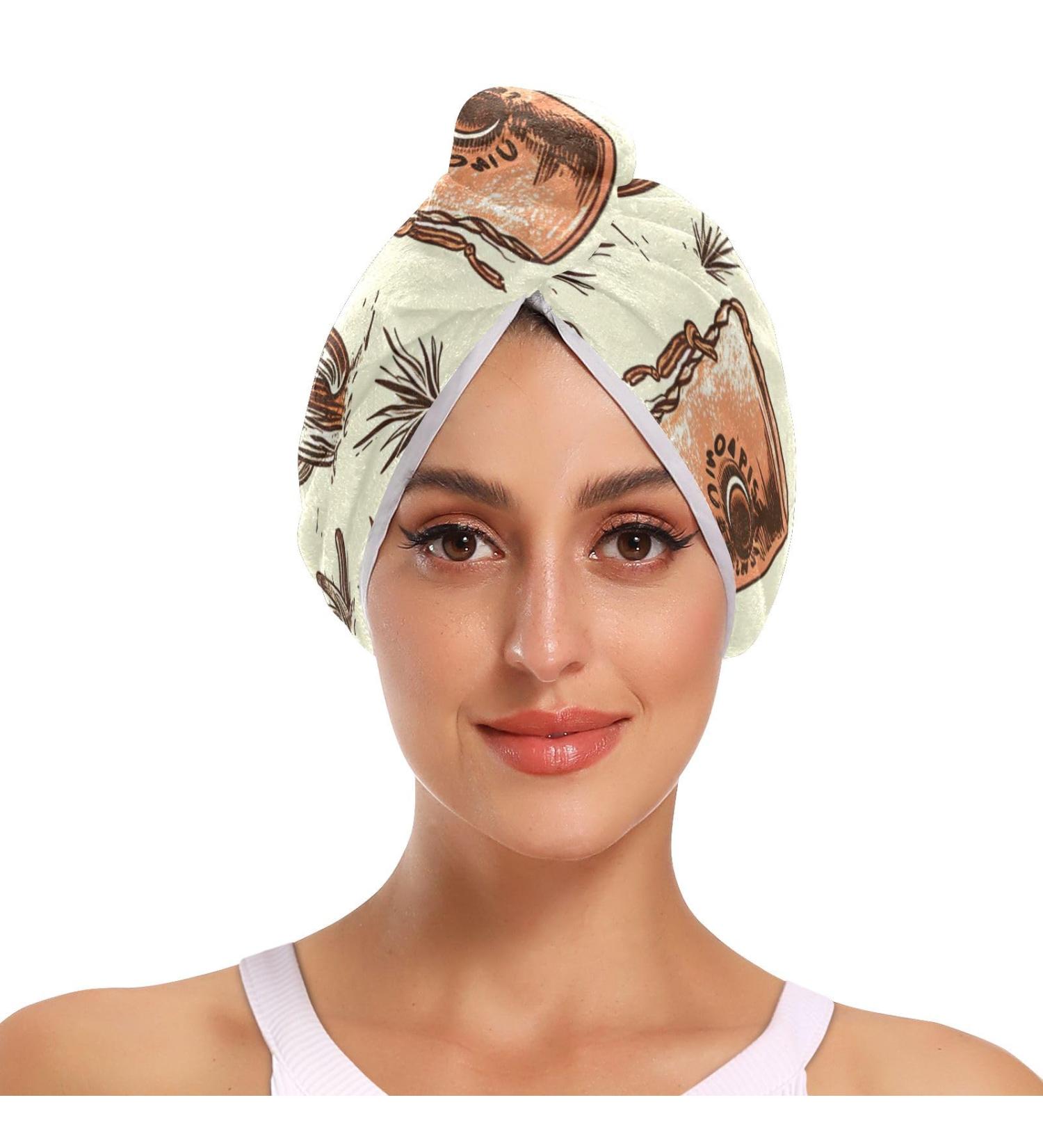 Super Absorbent Horse Men Hair Towel 2 Pack | Quick Dry Hair Turbans for Women & Girls - Buy Online on GoSupps.com