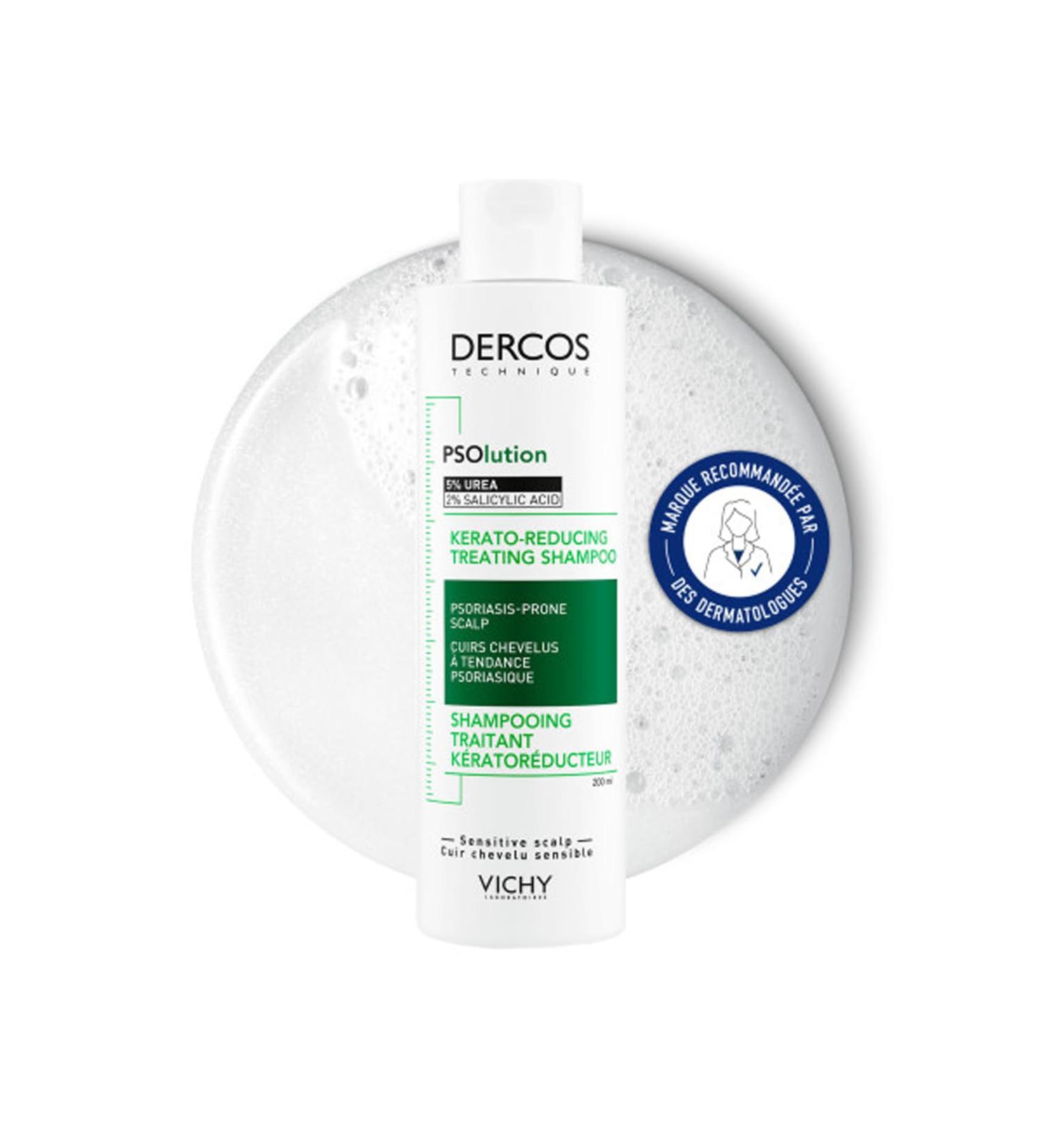 Vichy Dercos Technique Keratoreducing Treatment Shampoo Anti-Dandruff & Anti-Itch Normal to Oily Hair 200 ml - Buy Online on GoSupps.com
