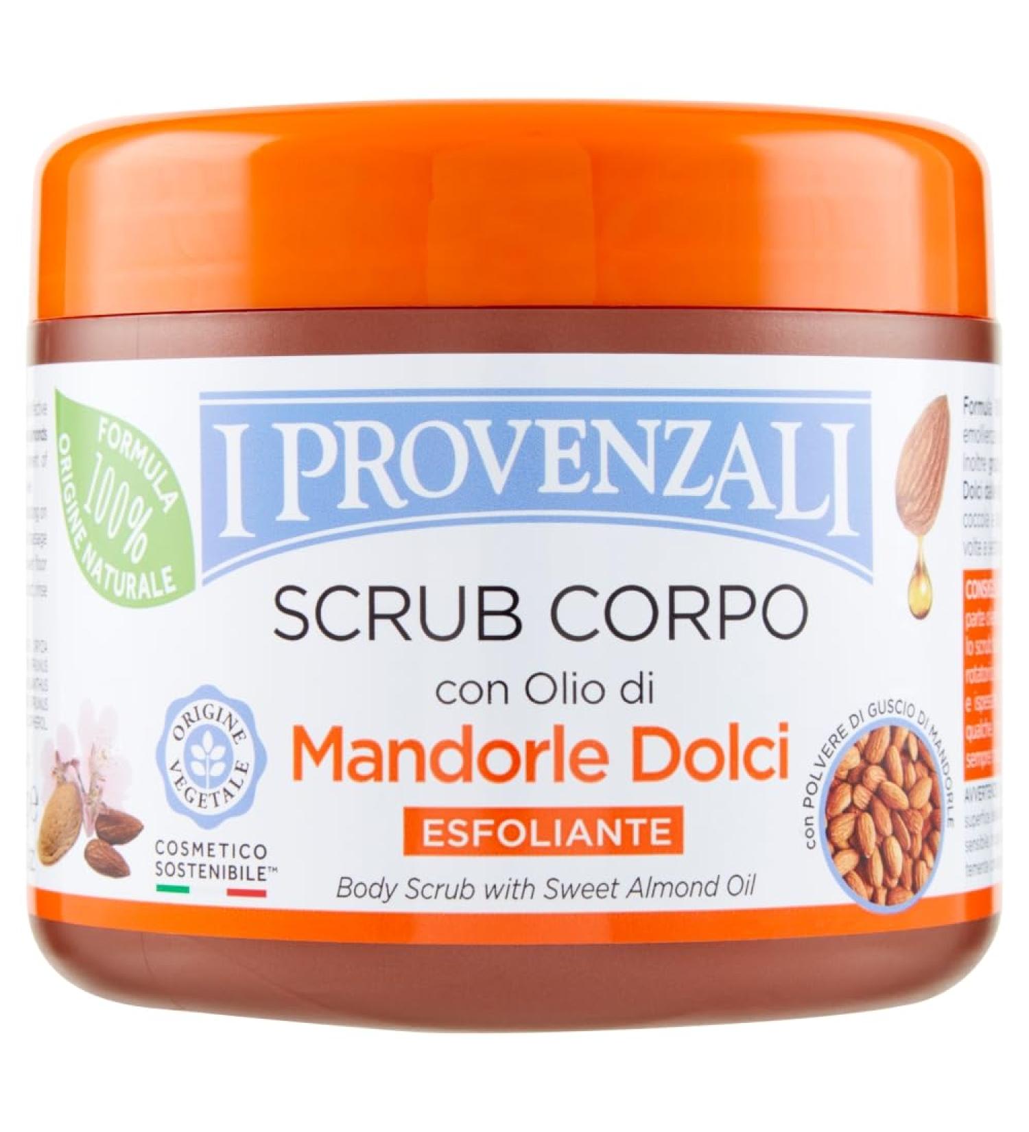 I Provenzali I PROVENZALI SWEET ALMONDS SCRUB BODY EXFOLIATING Jar 600 GRAMS