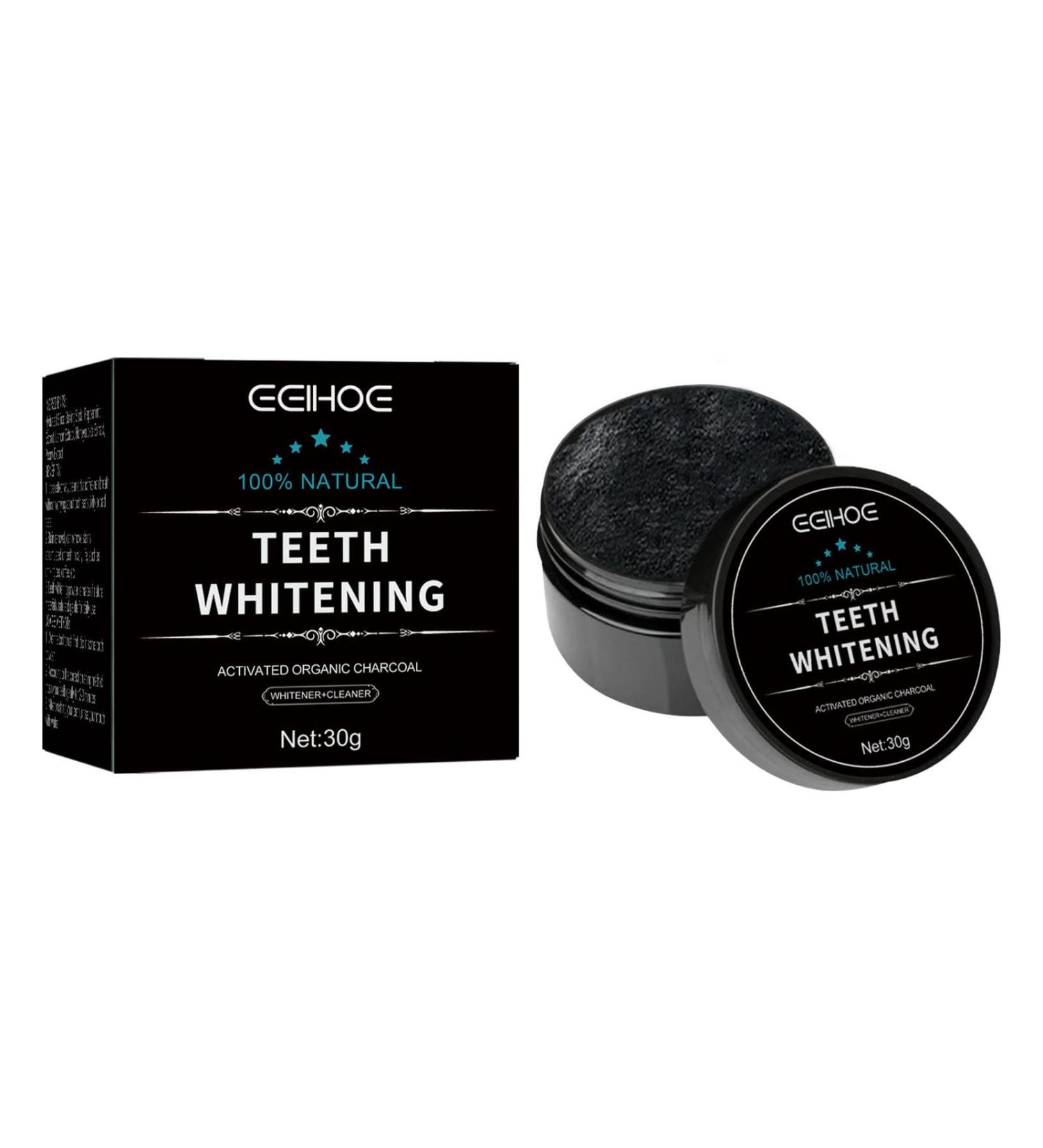 Natural Bamboo Activated Carbon Powder - Teeth Whitening & Cleaning | Charcoal Tooth Whitening Powder - 1 Piece - Buy Online on GoSupps.com