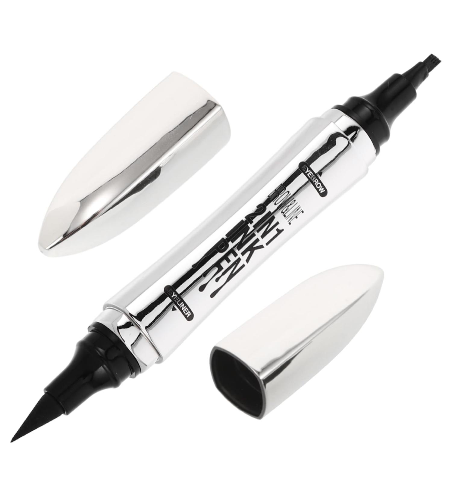  FRCOLOR FRCOLOR Eyebrow Pencil and Eyeliner 2-in-1 Microblading Eyebrow Pen with 4 Fork Tip Applicator Dark Brown Eyebrow Pencil with Eyeliner for Eye Makeup - Buy Online on GoSupps.com