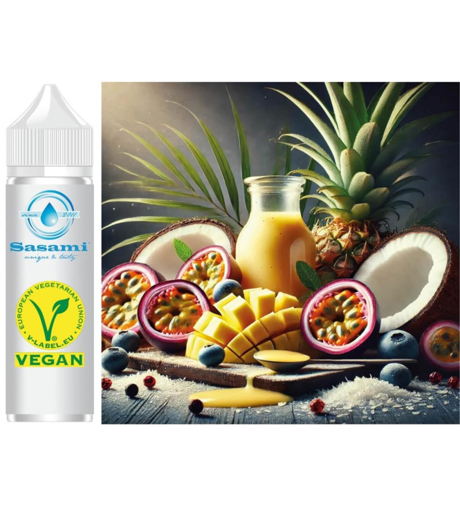 Iceland Pineapple Passion Fruit Coconut Flavor Concentrate Vegan Sasami 10ml