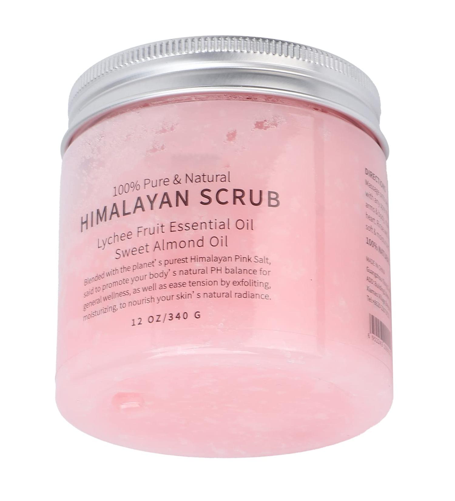Himalayan Salt Body Scrub and Face Scrub Warming Scrub to Exfoliate Body and Face Scrub for Moisturizing Skin Dead Skin Removal - Buy Online on GoSupps.com
