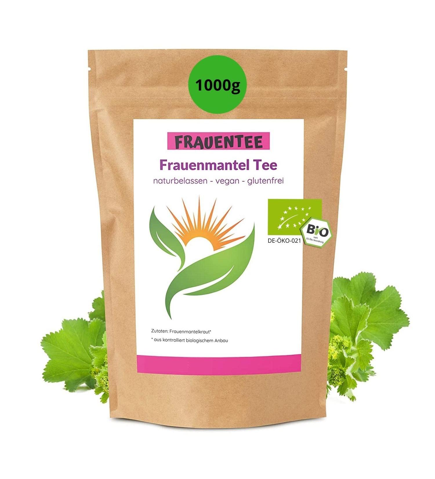 Premium Bio Frauenmantele Tea - 1000g Organic Women s Coating Tea | Vegan Gluten-Free & Additive-Free | Gently Dried Natural Herbal Tea - Buy Online on GoSupps.com