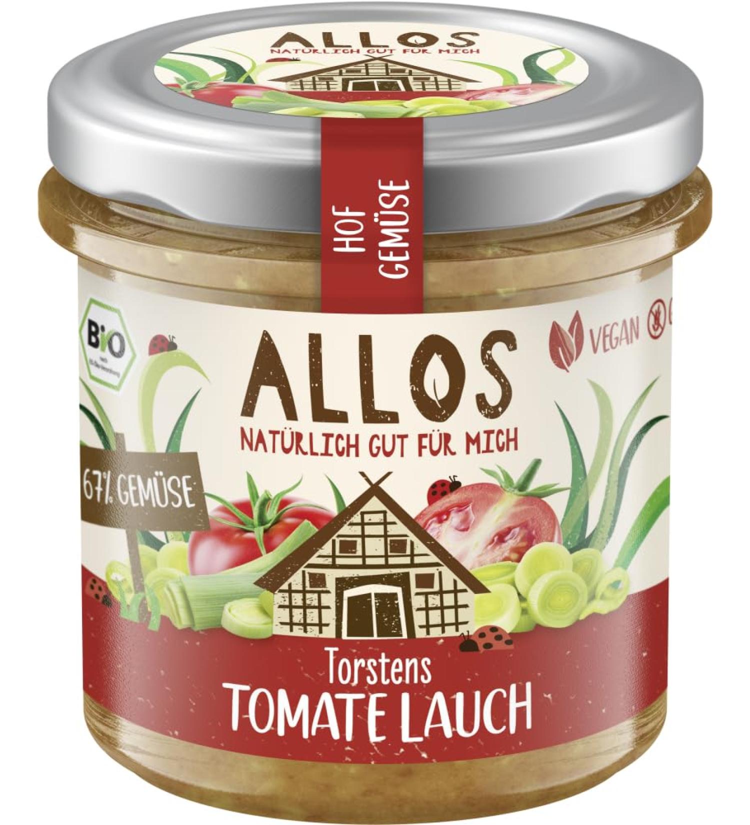 Nature BV Allos Organic HofGroente Cakes Tomato Leek 6 x 135 g