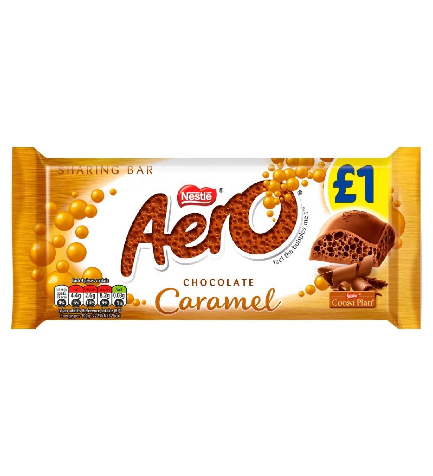 (Pack of 5) Nestle - Aero Chocolate Caramel Bars - 90g - Chocolate - Buy Online on GoSupps.com
