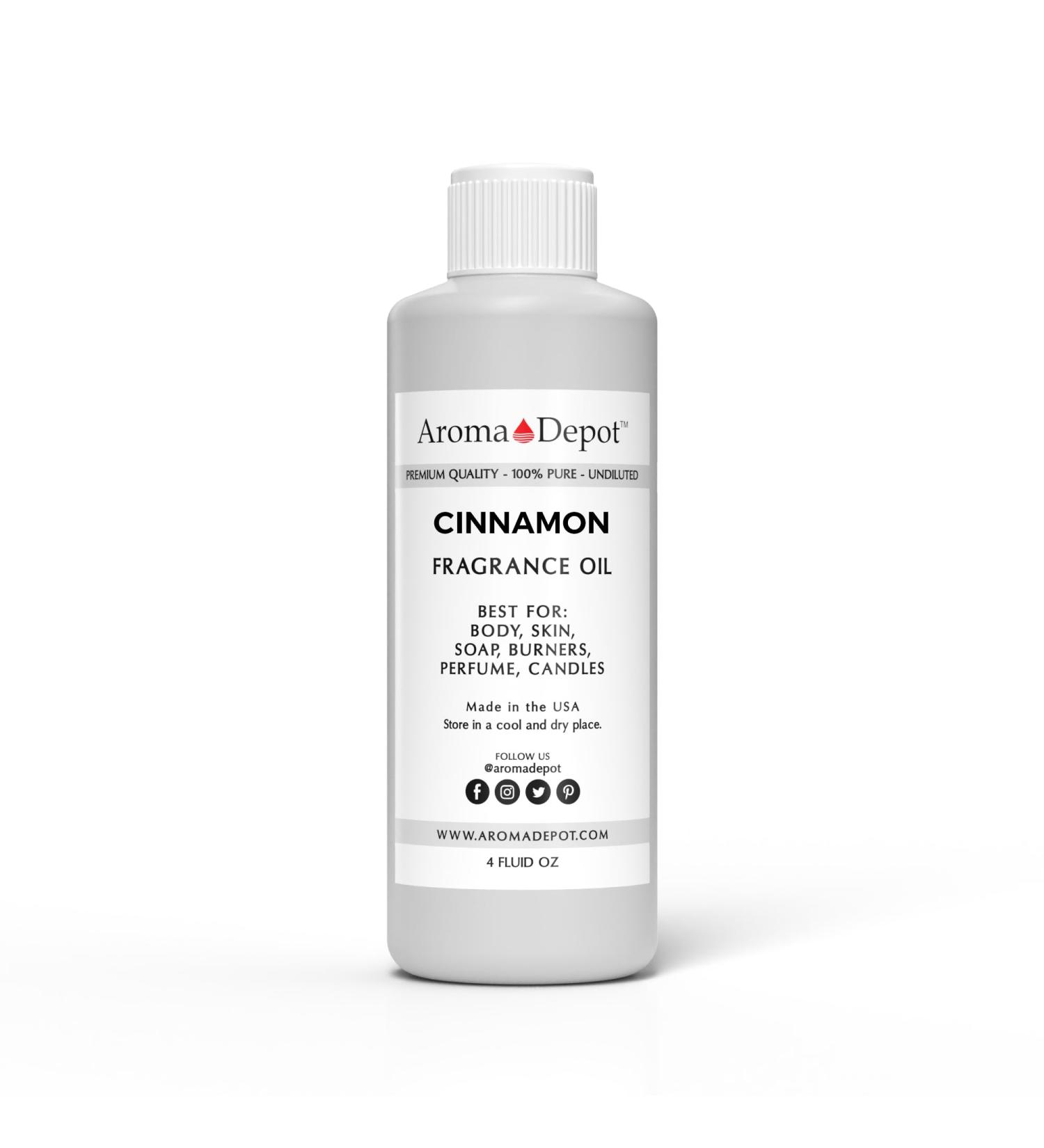 Cinnamon Fragrance Oil 4 oz - Premium Perfume & Skin Oil for DIY Projects Candles Bath Bombs & More | International Shipping Available - Buy Online on GoSupps.com