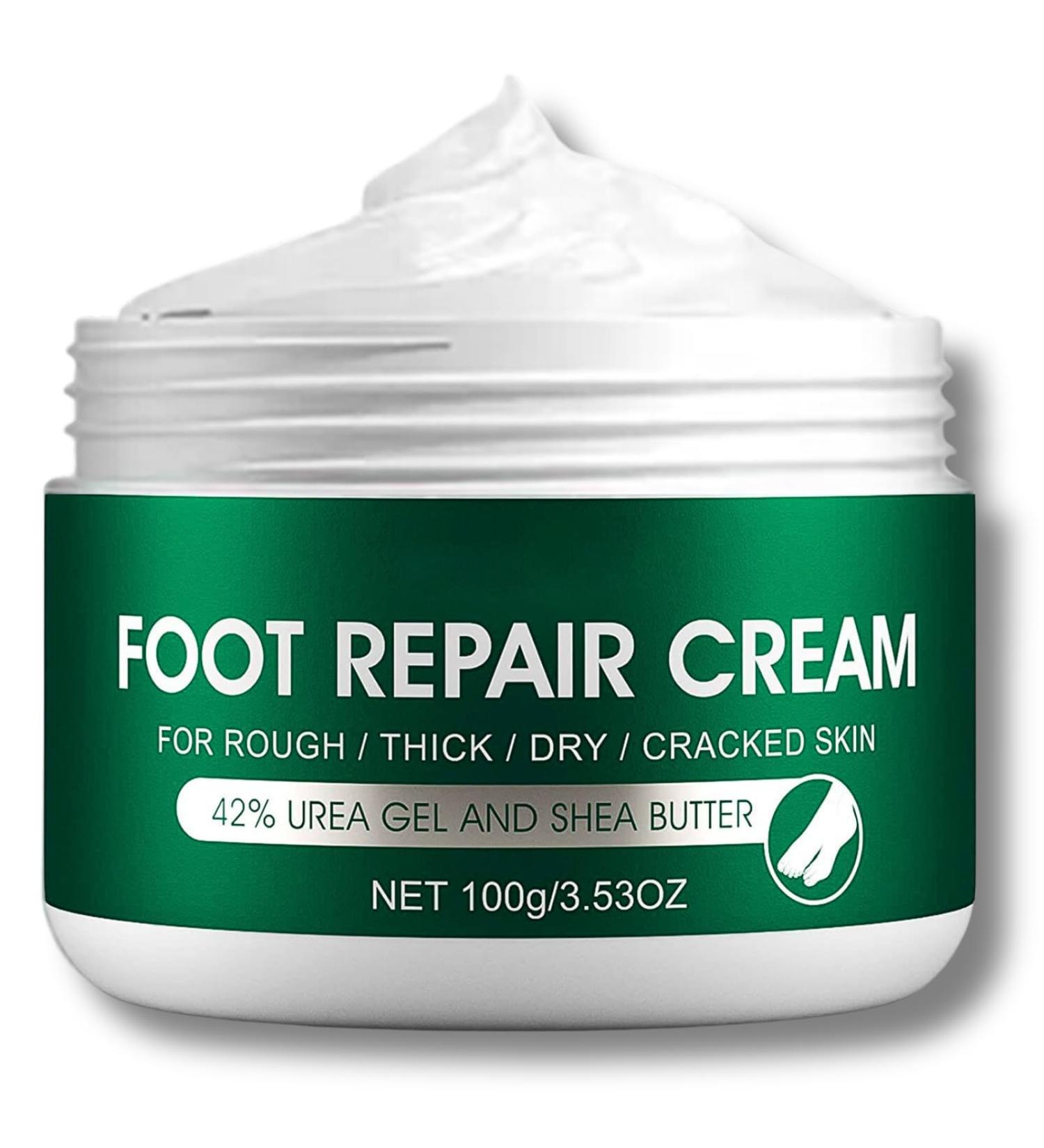 Urea 42% Foot Cream Cracked Heel Repair Cream Urea Foot Cream for Cracked Heels and Dry skin Urea Cream for Feet with Tea Tree & Aloe Vera for Deep Moisturizing Callus Remover Gel and Soften 100g - Buy Online on GoSupps.com