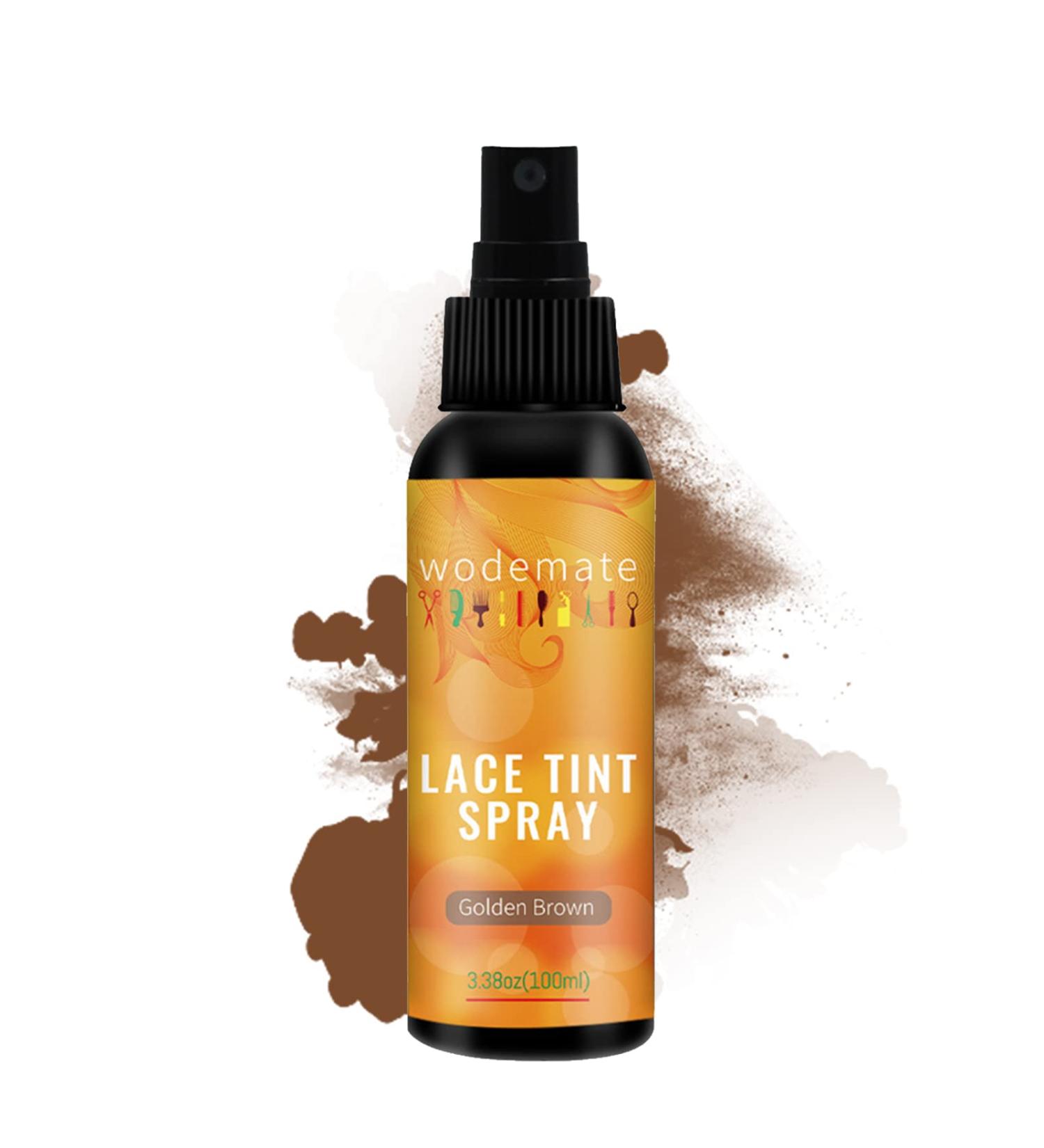Wodemate Lace Melting Tint Spray for Lace Wig Concealer - 100ML Golden Brown - Buy Online on GoSupps.com