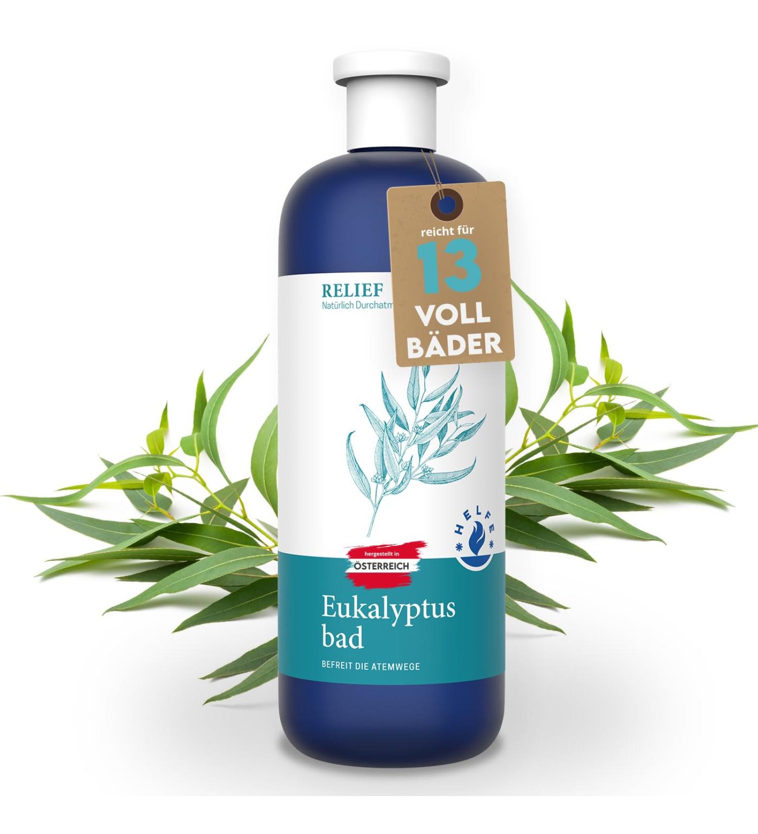 HELFE Cold Relief Bath (200 ml) Soothing eucalyptus bath to relieve cold symptoms Clears the airways - Buy Online on GoSupps.com