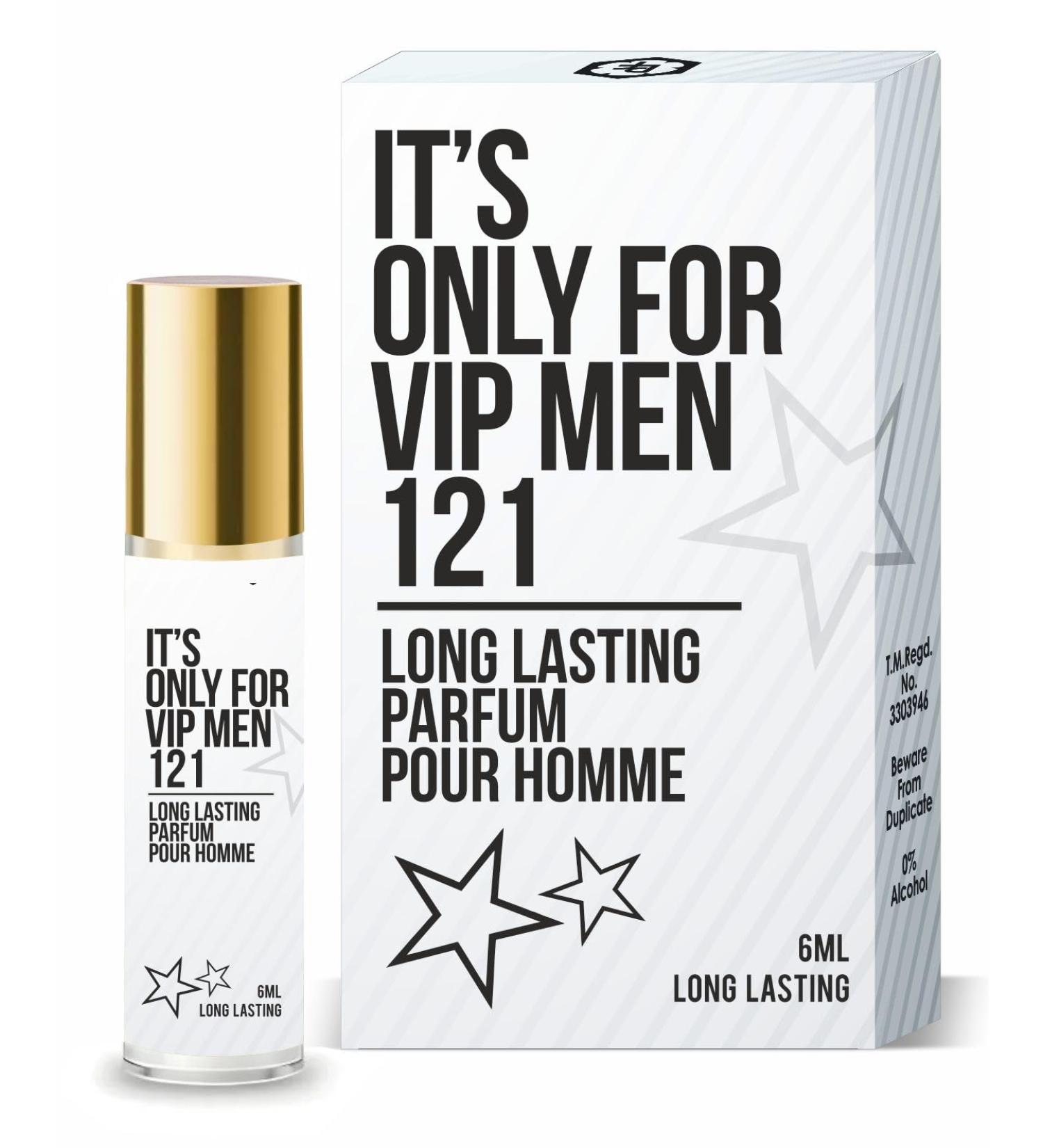 Parag Fragrances Its Only For Vip Men 121 6Ml Attar Perfume Roll-On 6Ml / Long Lasting & Alcohol Free Perfume Rollon For Men And Women - Buy Online on GoSupps.com