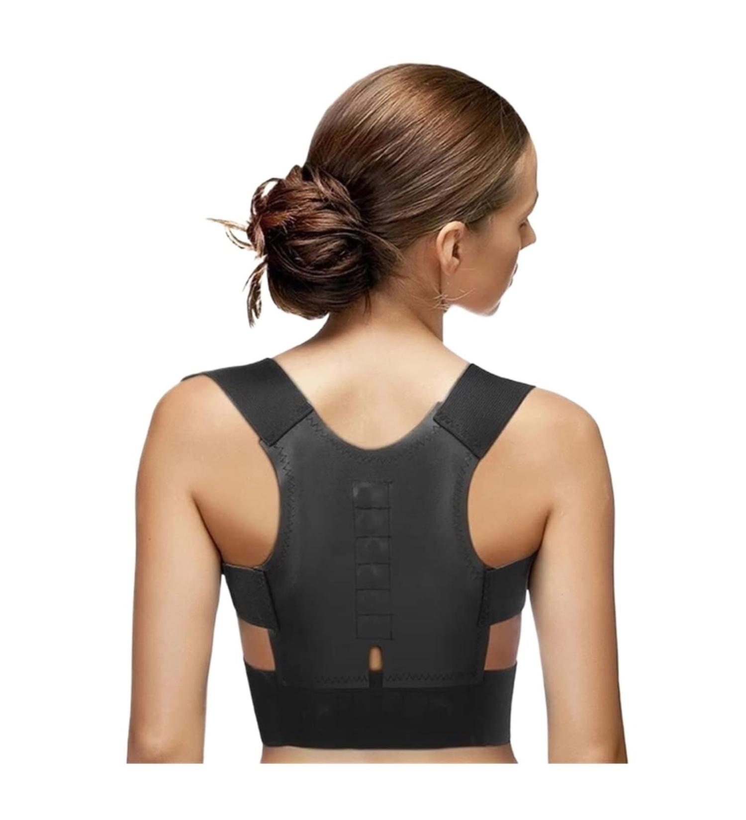 Back Support Back Brace Lumbar Support Posture Corrector Orthopedic Corset Back Waist Support with Shoulder Brace Spinal Back Support Belt(Black Large) Large Black - Buy Online on GoSupps.com