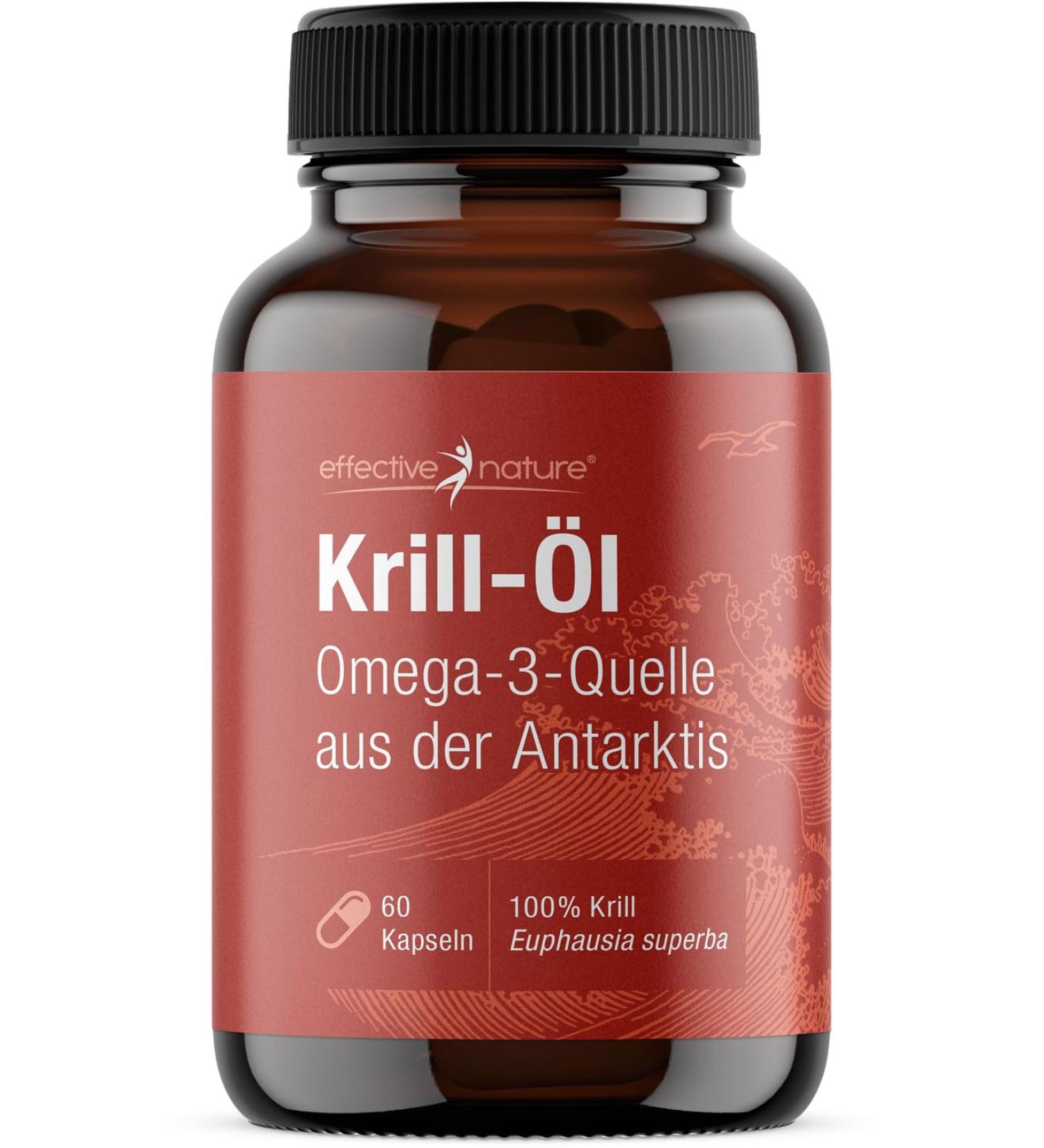 High-Dose Krill Oil Capsules 1000mg - 60 Capsules | Omega-3 Superba with 100mcg Astaxanthin | International Shipping - Buy Online on GoSupps.com