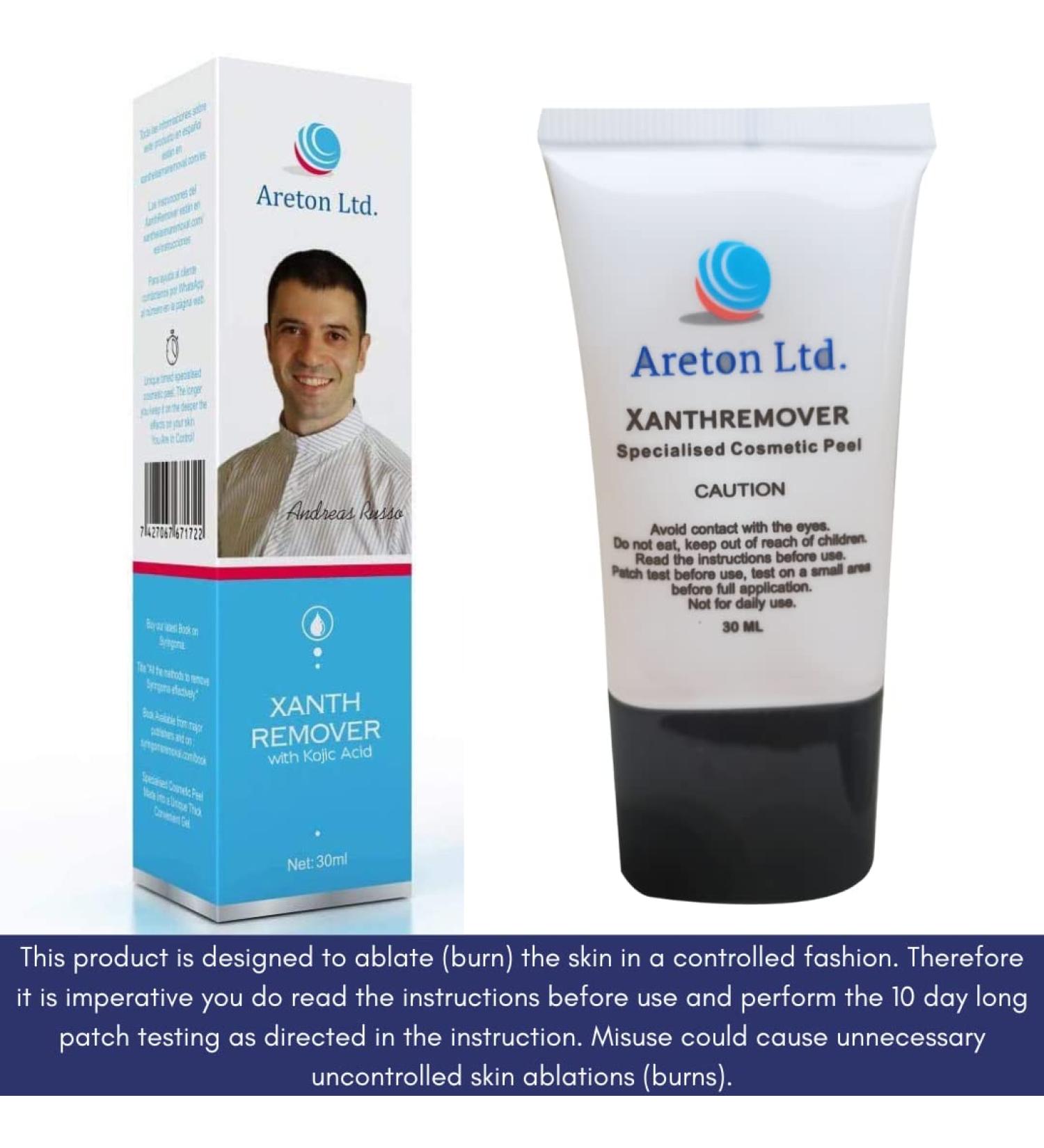 XanthRemover 70% Glycolic Acid Peel Gel | Improve Xanthelasma, Brown Spots, Dark Spots | Upper Eyelid Tightening | Anti-Aging Treatment - Buy Online on GoSupps.com