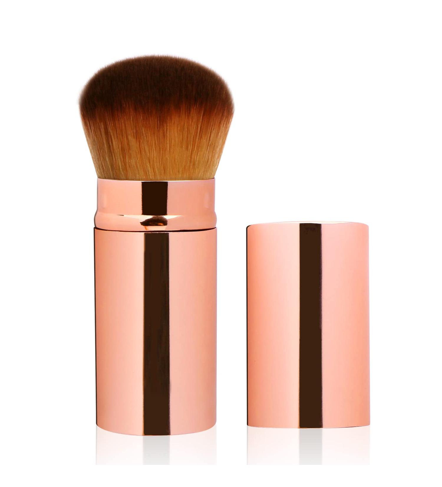UNIMEIX Retractable Kabuki Makeup Brush for Liquid and Powder Cosmetics - Gold, 1 Pack - Buy Online on GoSupps.com