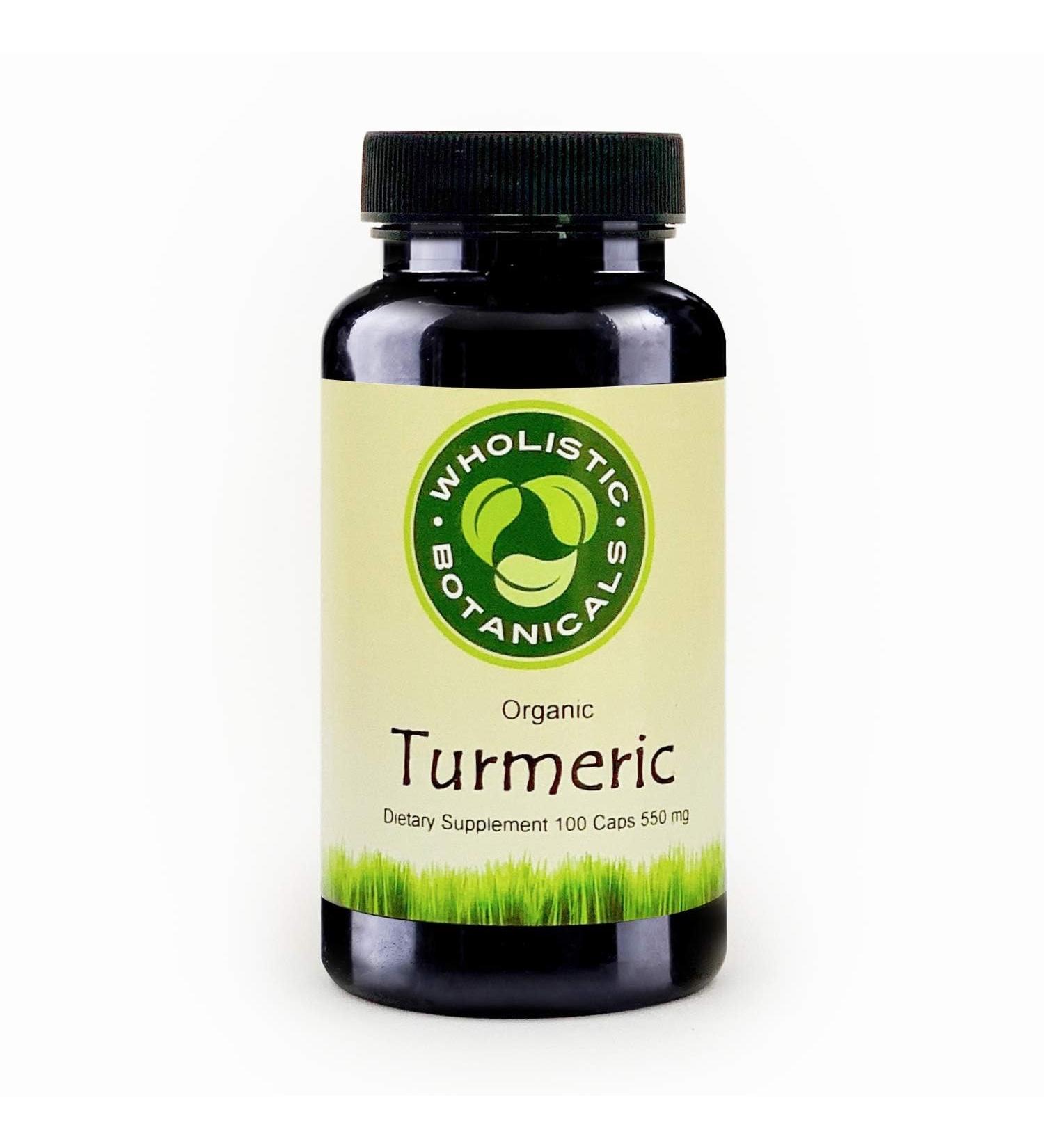 Wholistic Botanicals Turmeric Capsules - Turmeric Curcumin Supplement - Liver Cleanse Supplement - 100ct - Buy Online on GoSupps.com