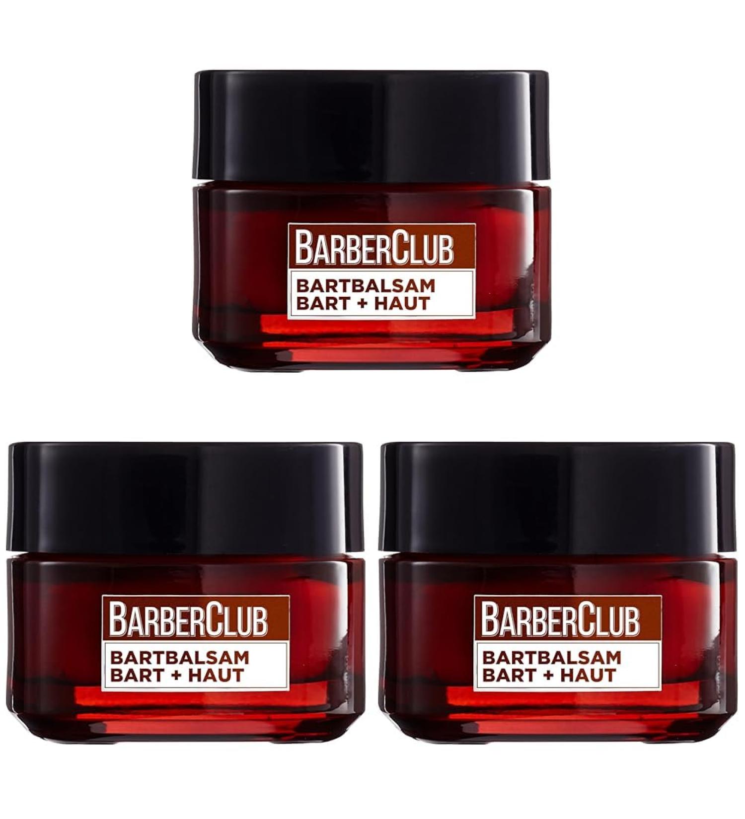 L'Or al Men Expert Beard Balm - Nourishing Bart Care & Growth Support with Cedar Wood Oil | 3 Pack (50 ml Each) - International Shipping Available - Buy Online on GoSupps.com