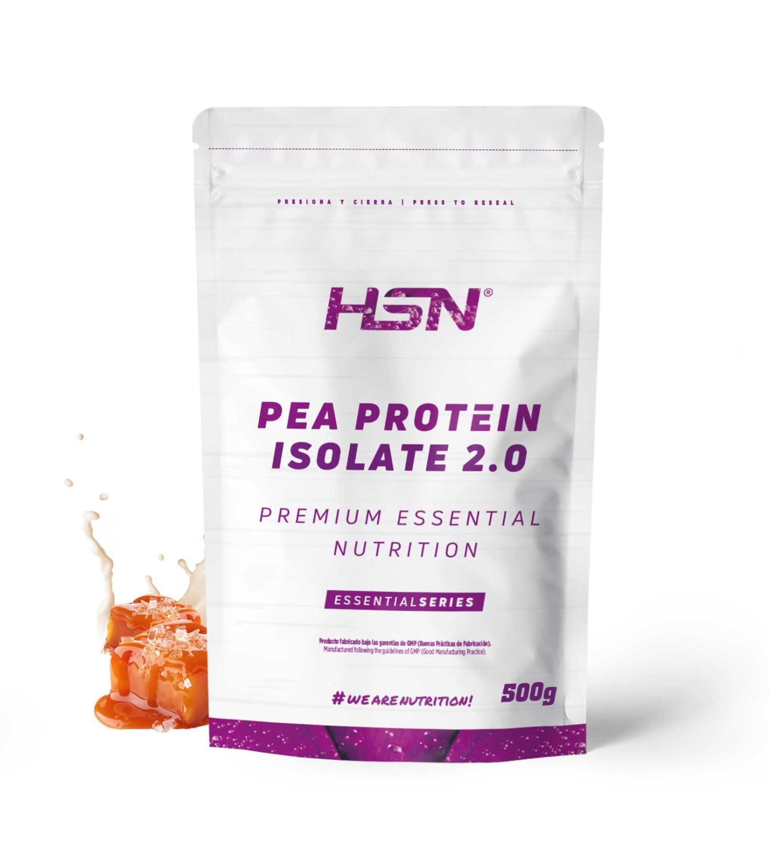  HSN HSN Isolated Pea Protein | Salted Caramel Flavor 500g 17 Takes Per Pack | 100% Vegan | Pea Protein Isolate | Non-GMO Gluten Free No Soy or Added Sugar - Buy Online on GoSupps.com