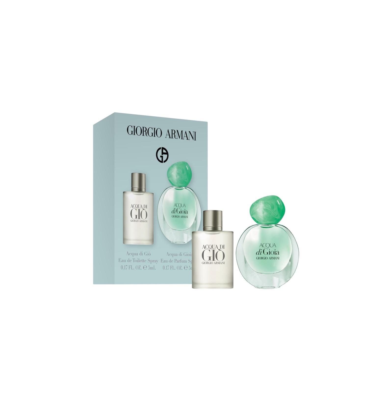 Armani Beauty Acqua di Gioia Eau de Parfum & Acquia di Gi - 2 Piece Fragrance Mini Gift Set- Mens and Womens Duo- Travel Size - Buy Online on GoSupps.com
